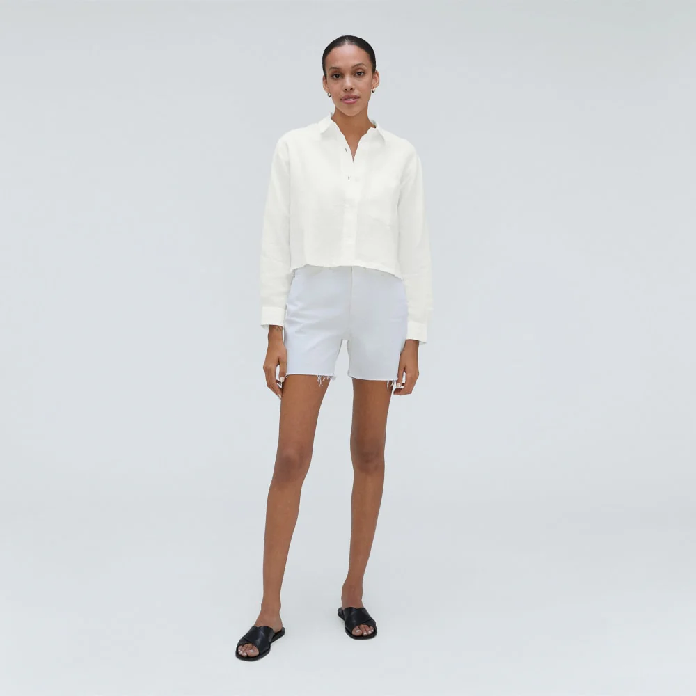 The Linen Way Short Shirt | White