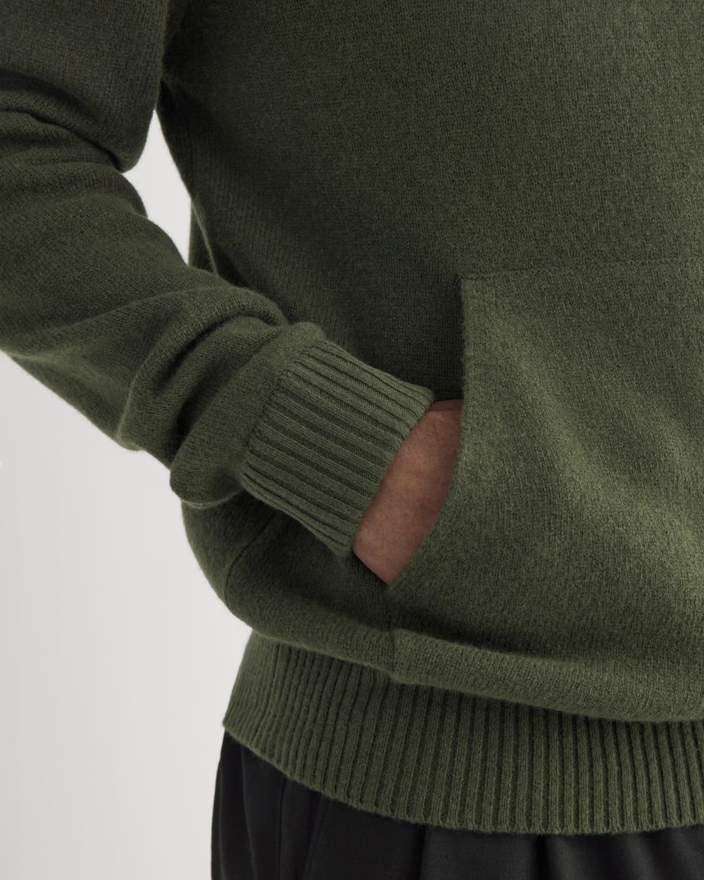 The Felted Merino Hoodie | Dark Forest