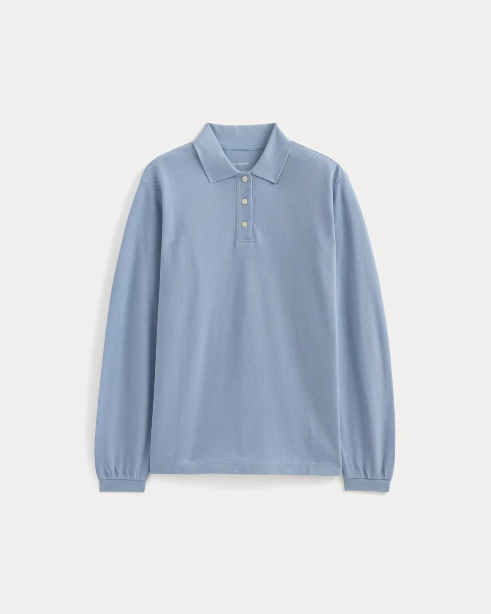 Oversized Pique Polo | Soft Blue