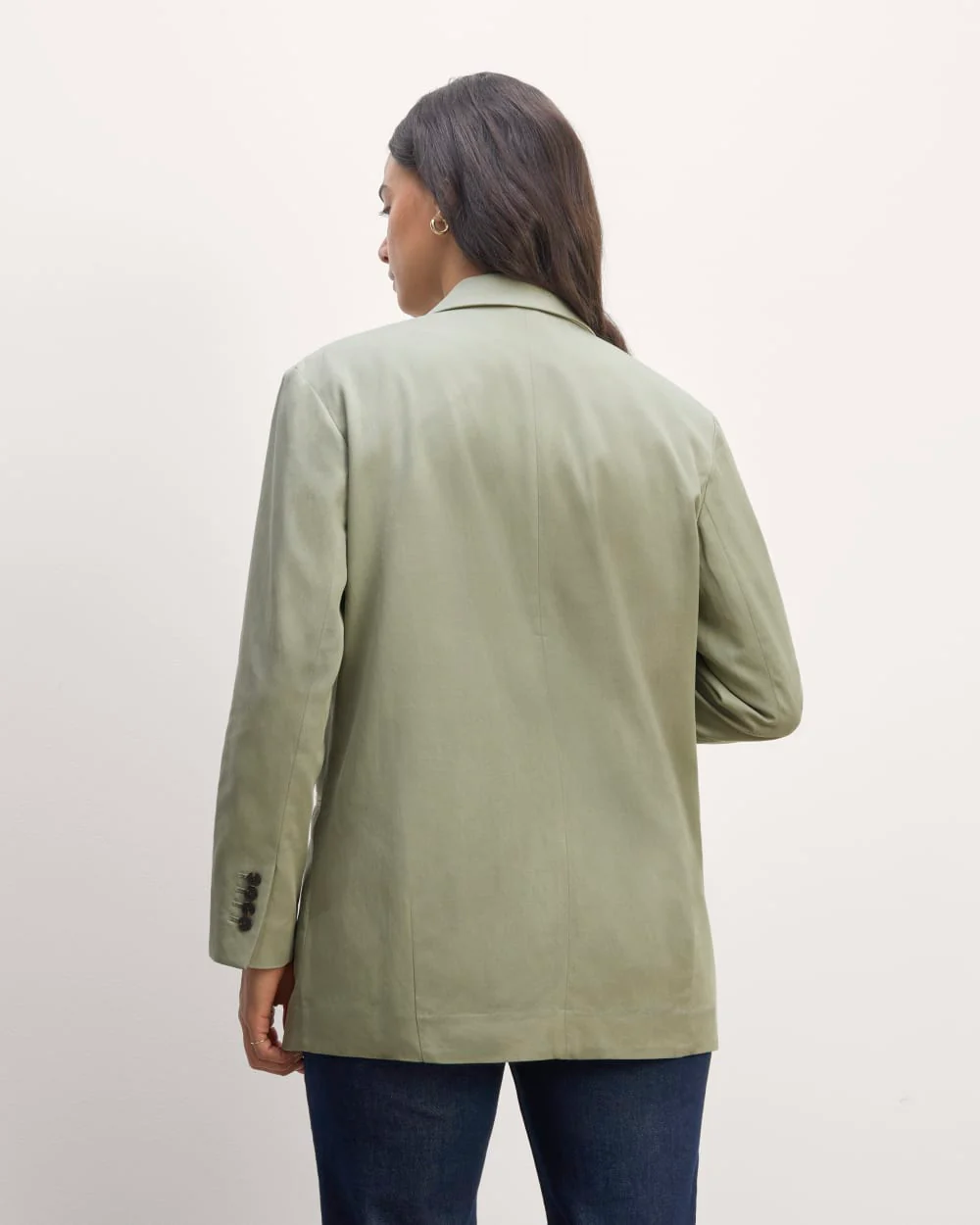 The Double-Breasted Blazer in Buttersmooth | Seagrass