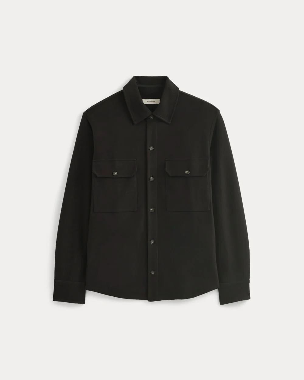 Relaxed Knit Utility Shirt | Black