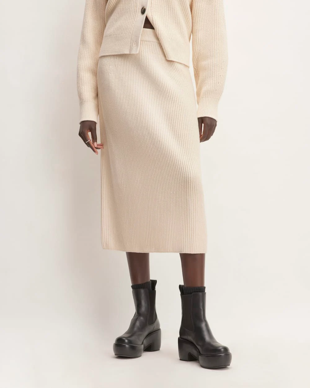 The Organic Cotton Sweater Midi Skirt | Canvas