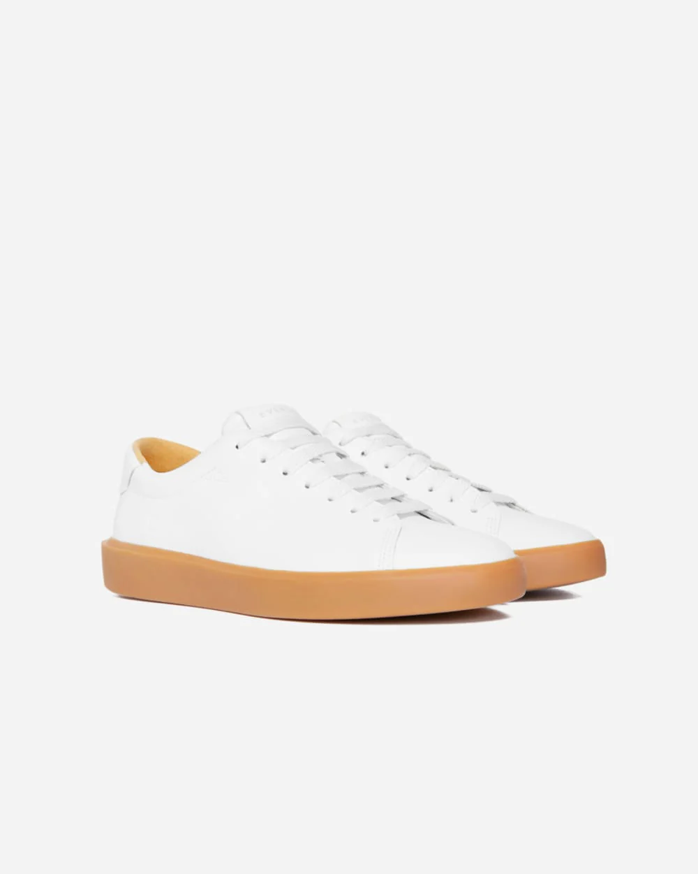 The ReLeather® Tennis Shoe  | White / Gum Sole