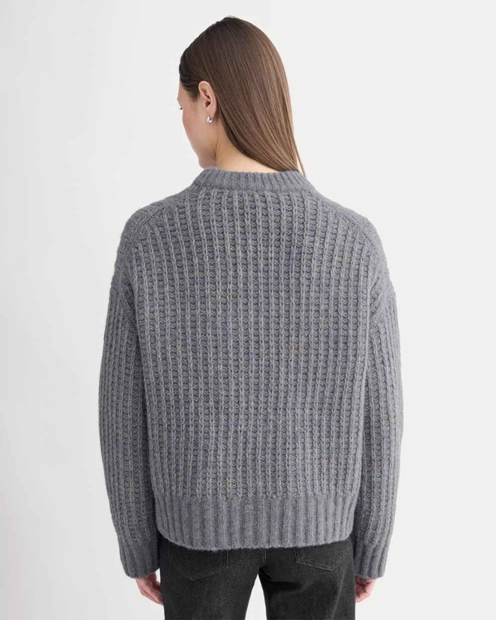 Waffle Sweater in Cloud | Blue Multi Twist
