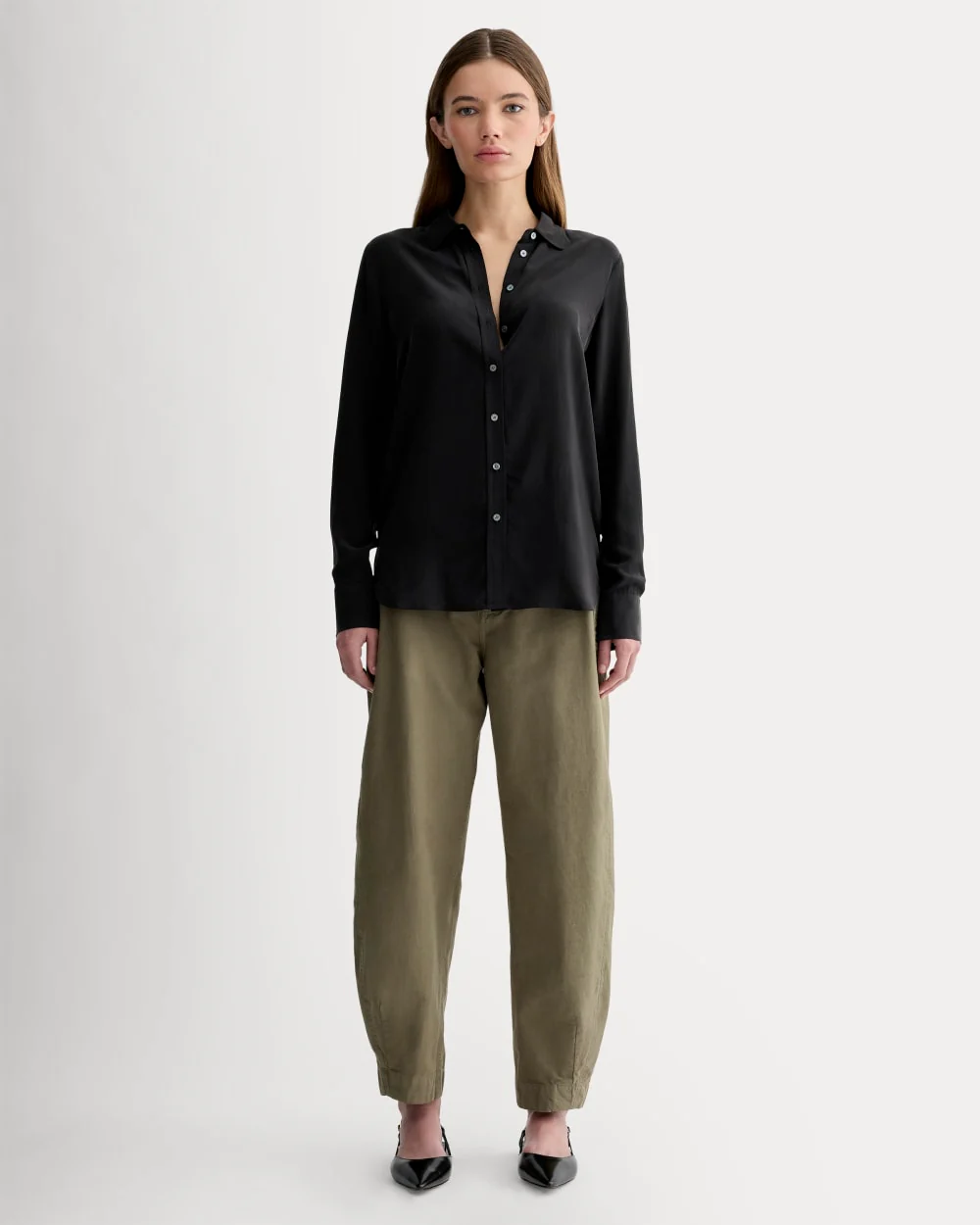 The Must-Have Shirt in Washable Silk | Black