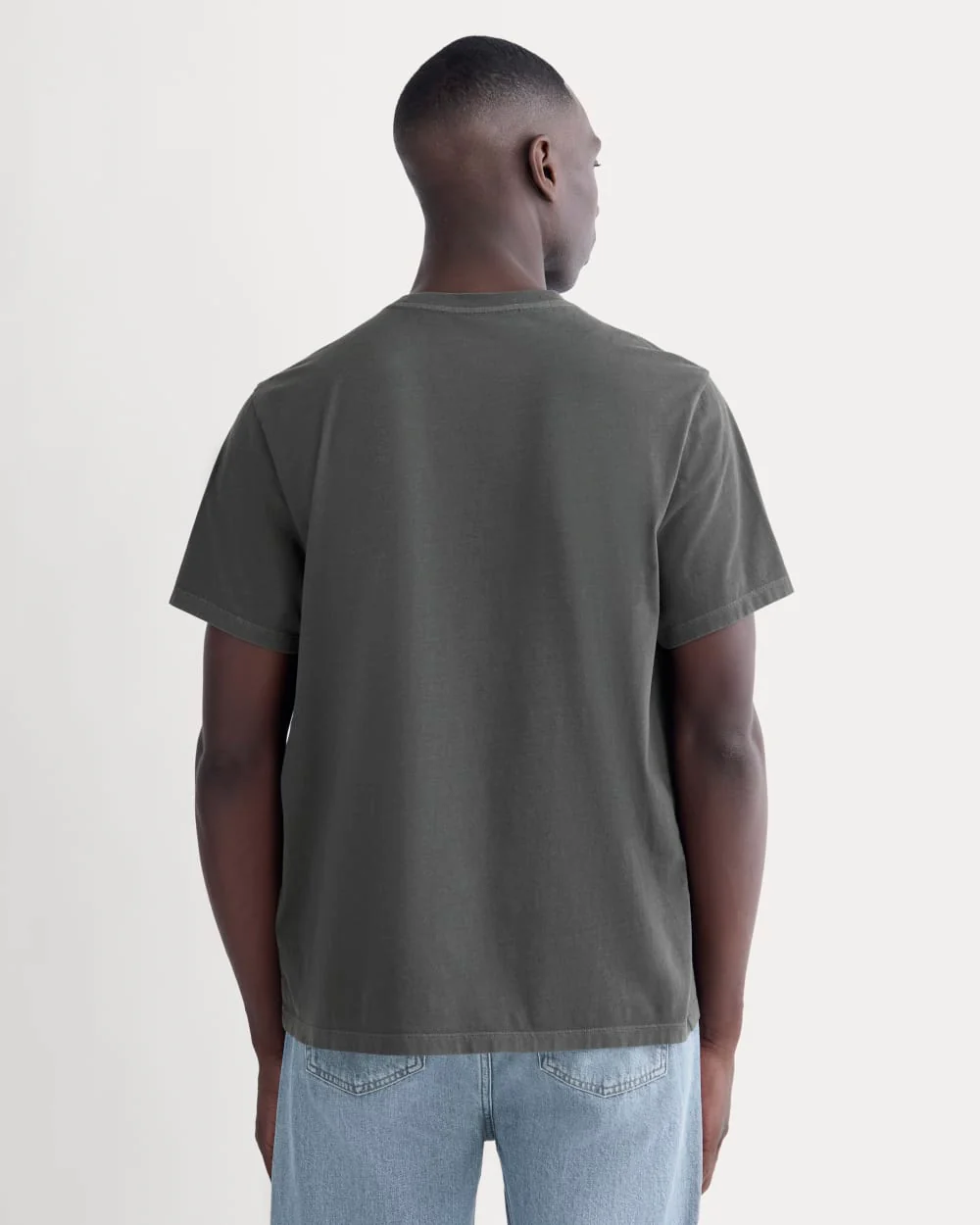The Essential Organic Garment-Dyed Crew | Black