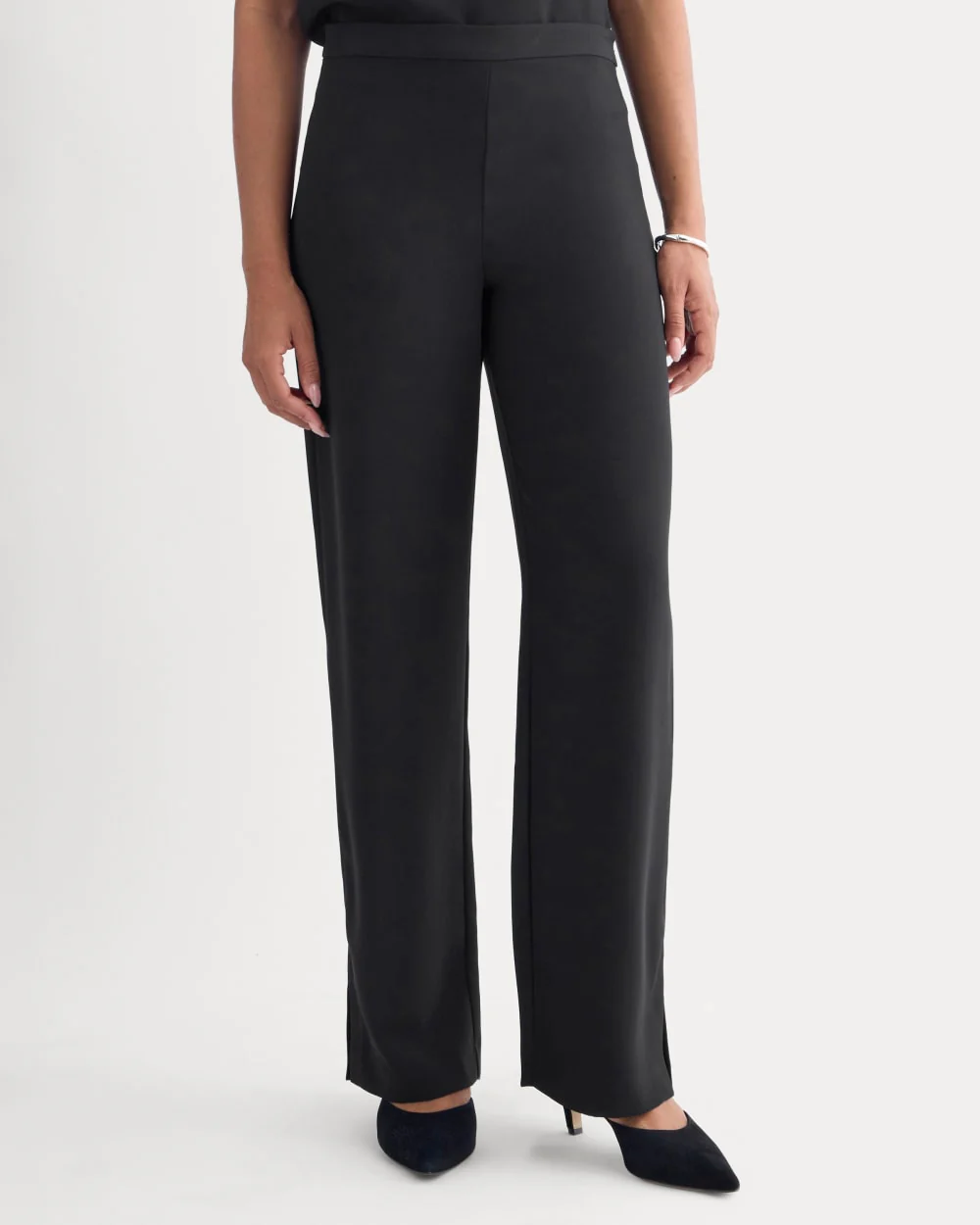 Drapey Crepe Pant | Black