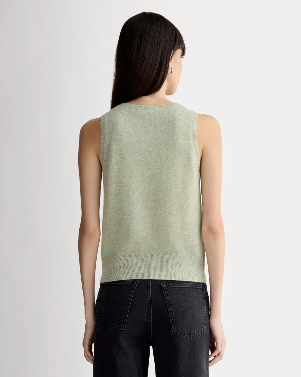 The Classic Tank in Cashmere | Light Heathered Moss