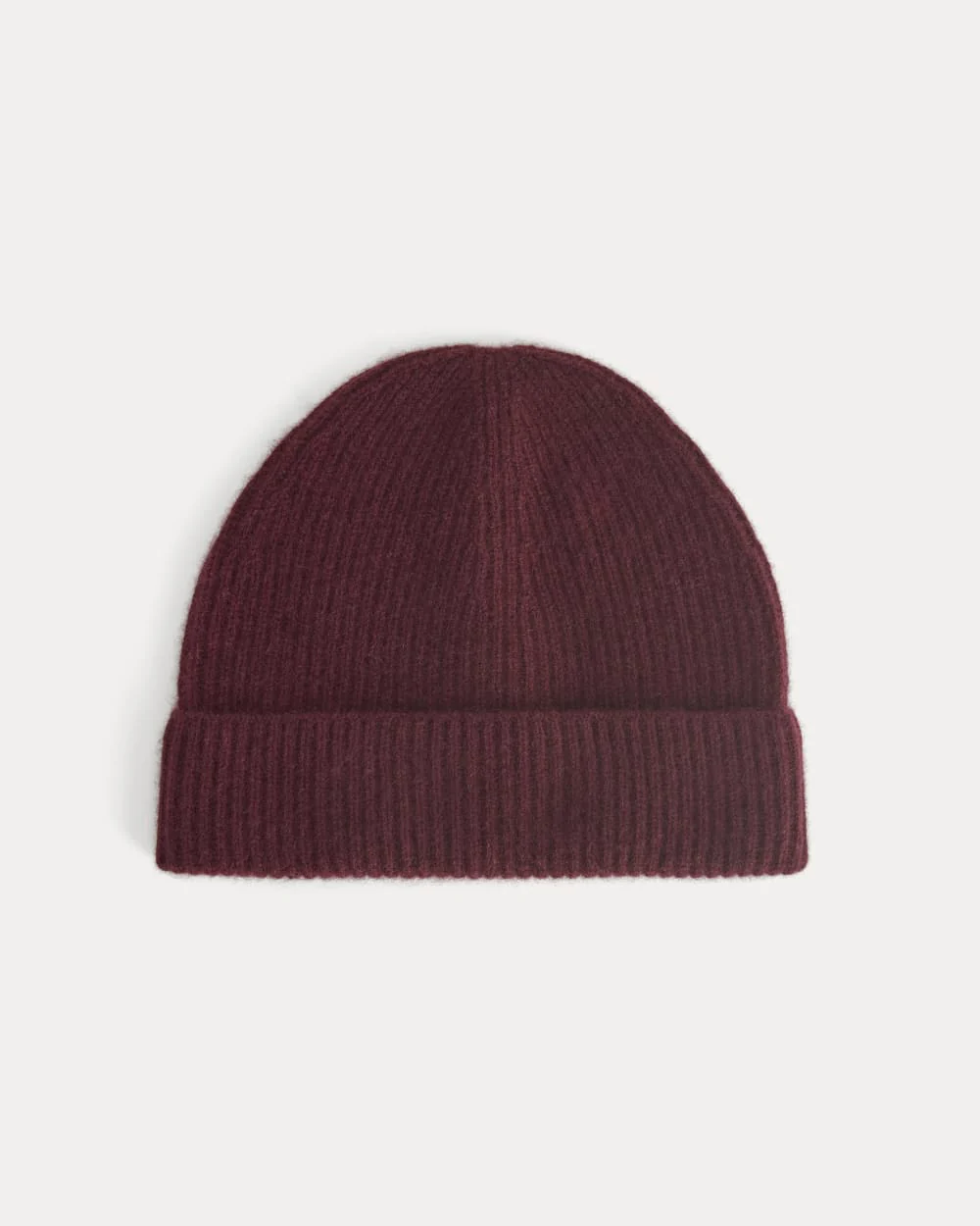The Cashmere Ribbed Beanie | Wine