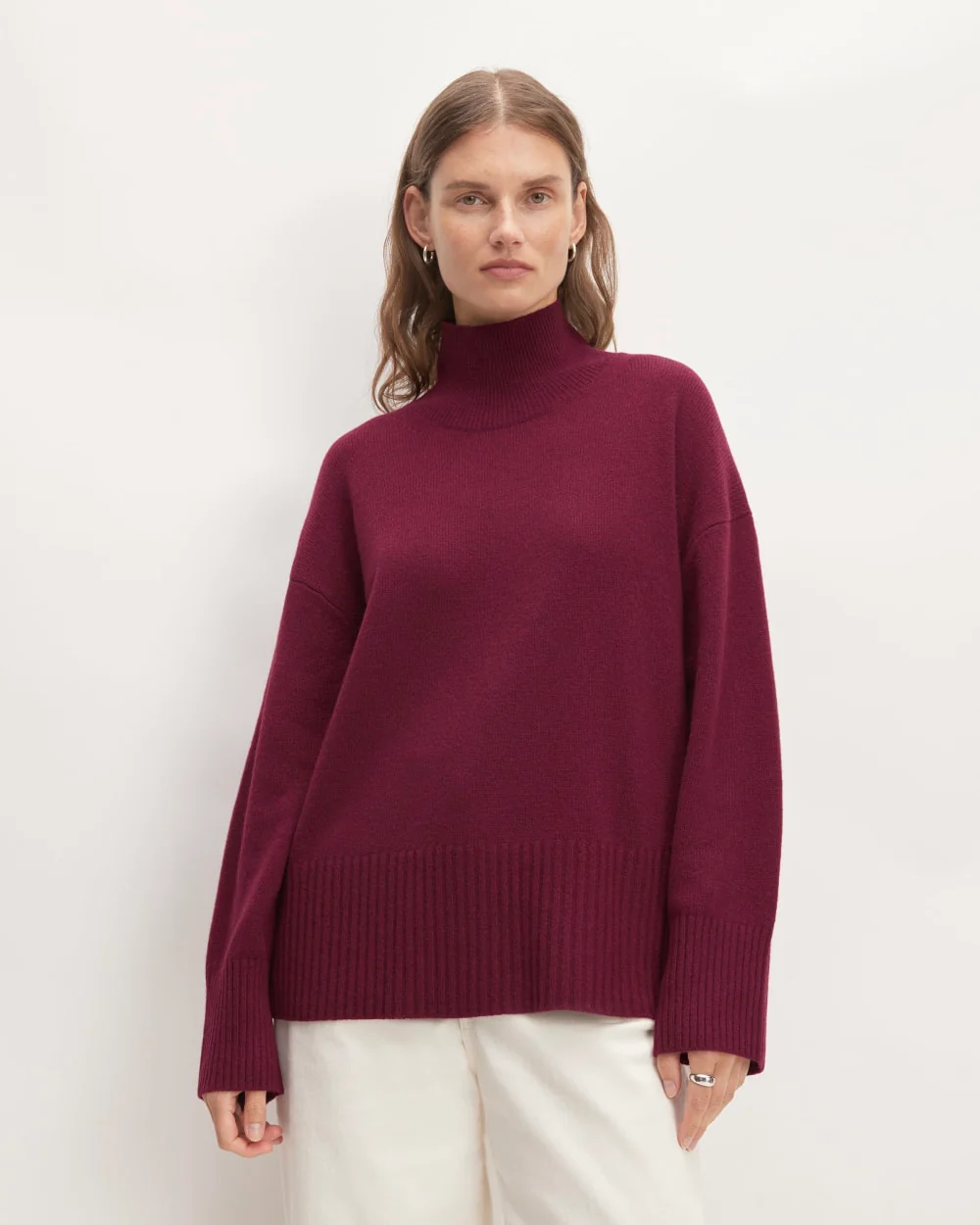 The Cashmere Oversized Turtleneck | Brandy