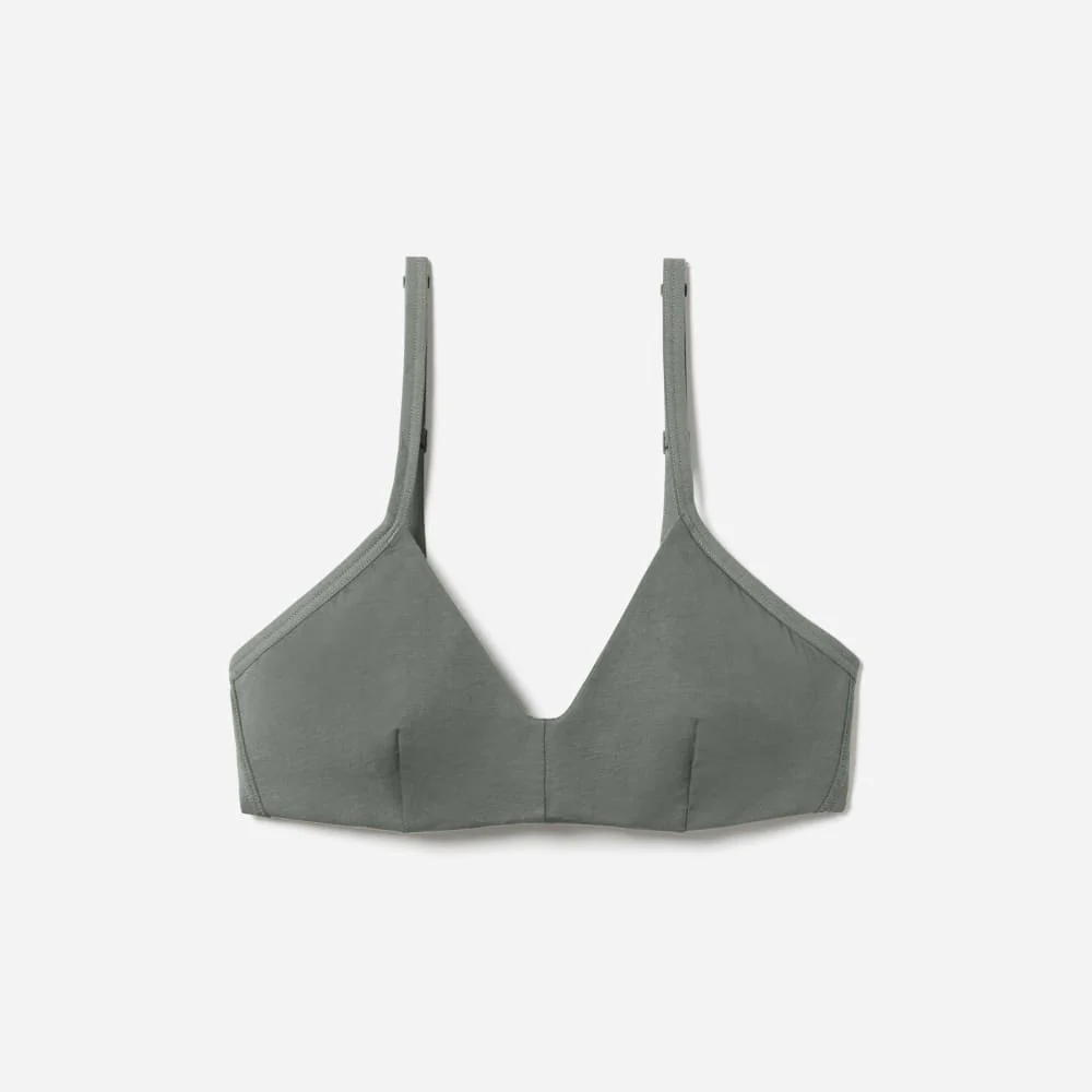 The Cotton Bralette | Dark Sage