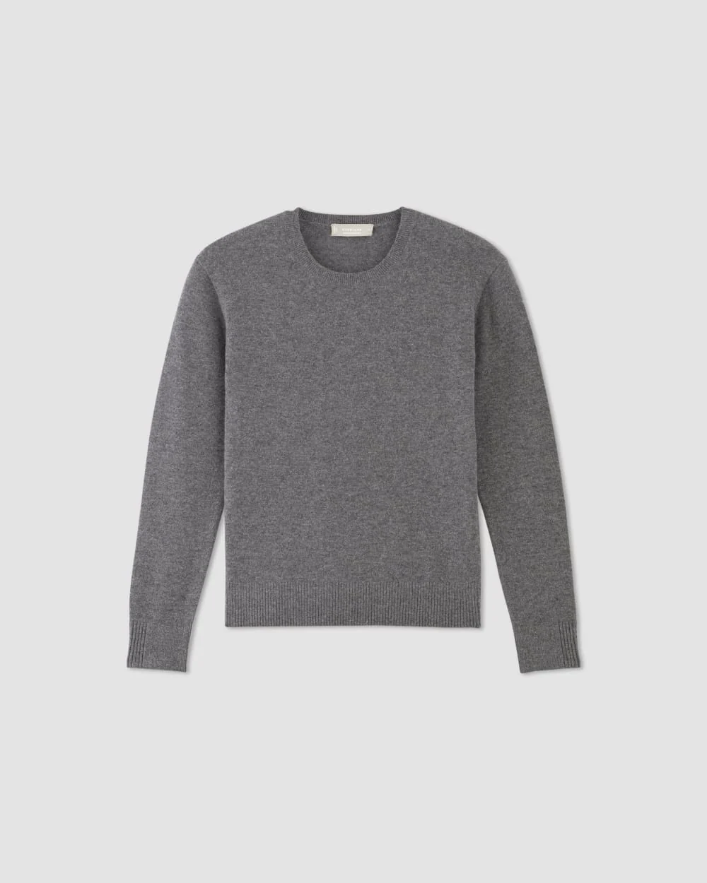 The Classic Crew in Cashmere | Heather Charcoal