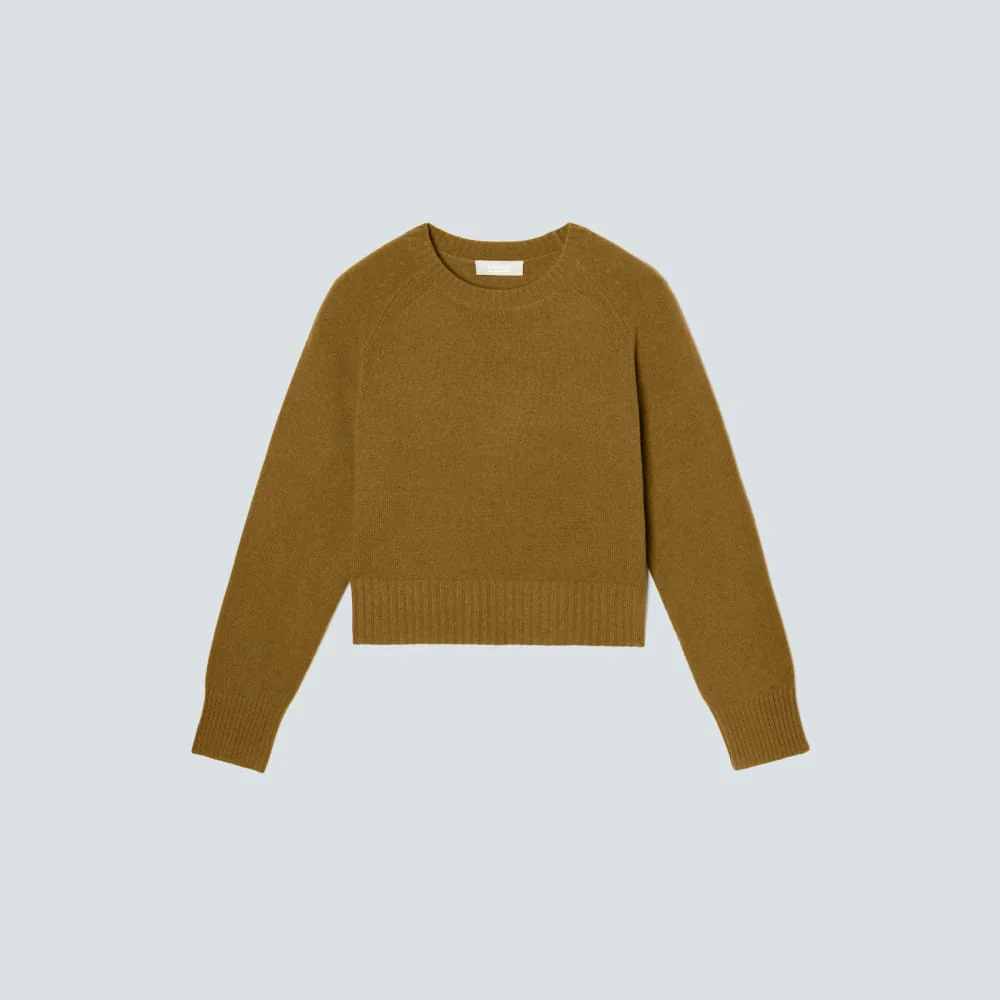 The Cashmere Boxy Crew | Tapenade
