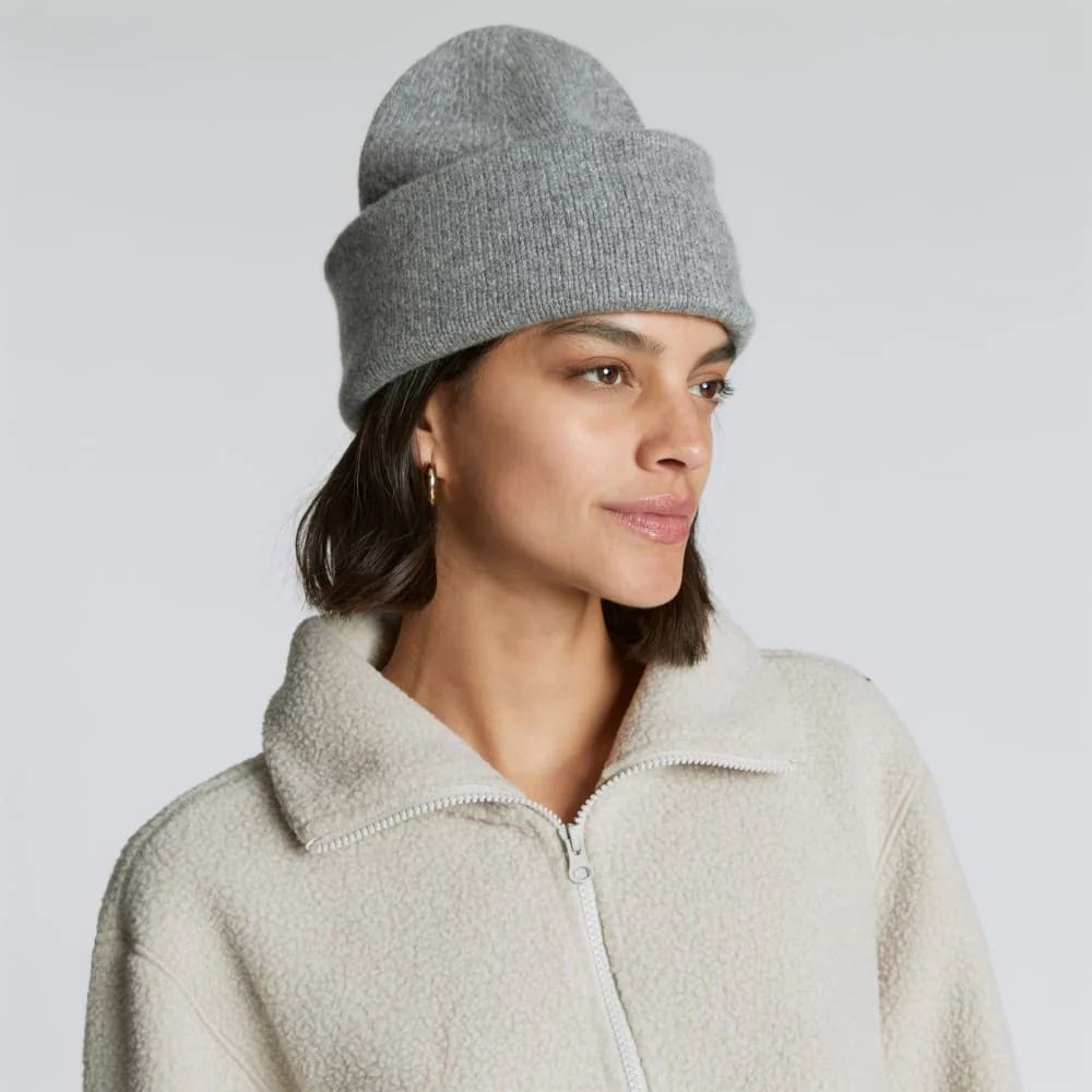 The Felted Merino Beanie | Mid Heathered Grey