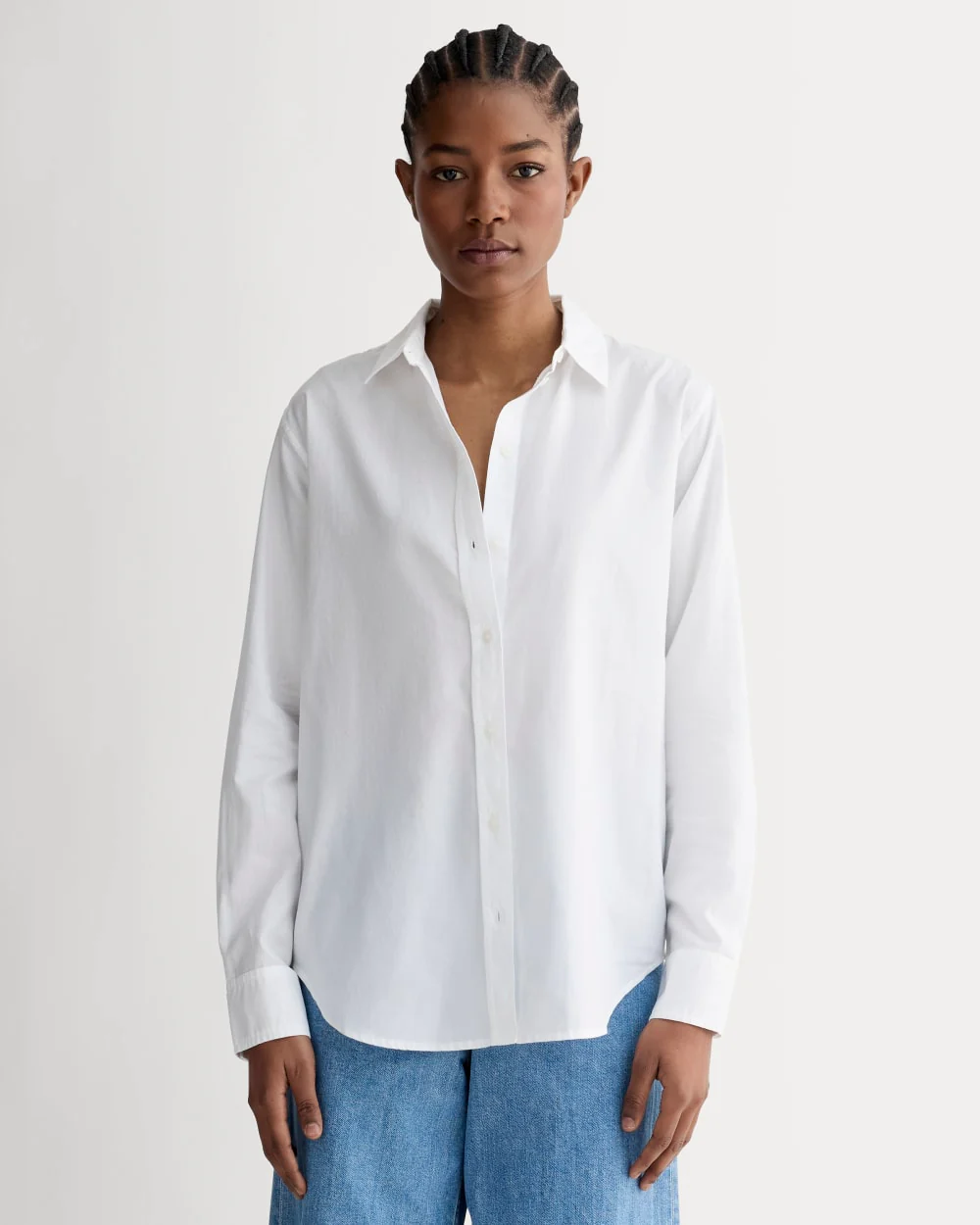 The Must-Have Shirt in Silky Cotton | White