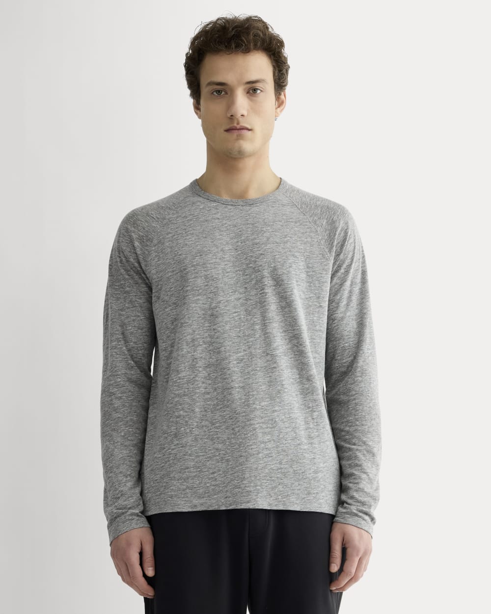 The Rec Long-Sleeve Crew |  Heathered Grey