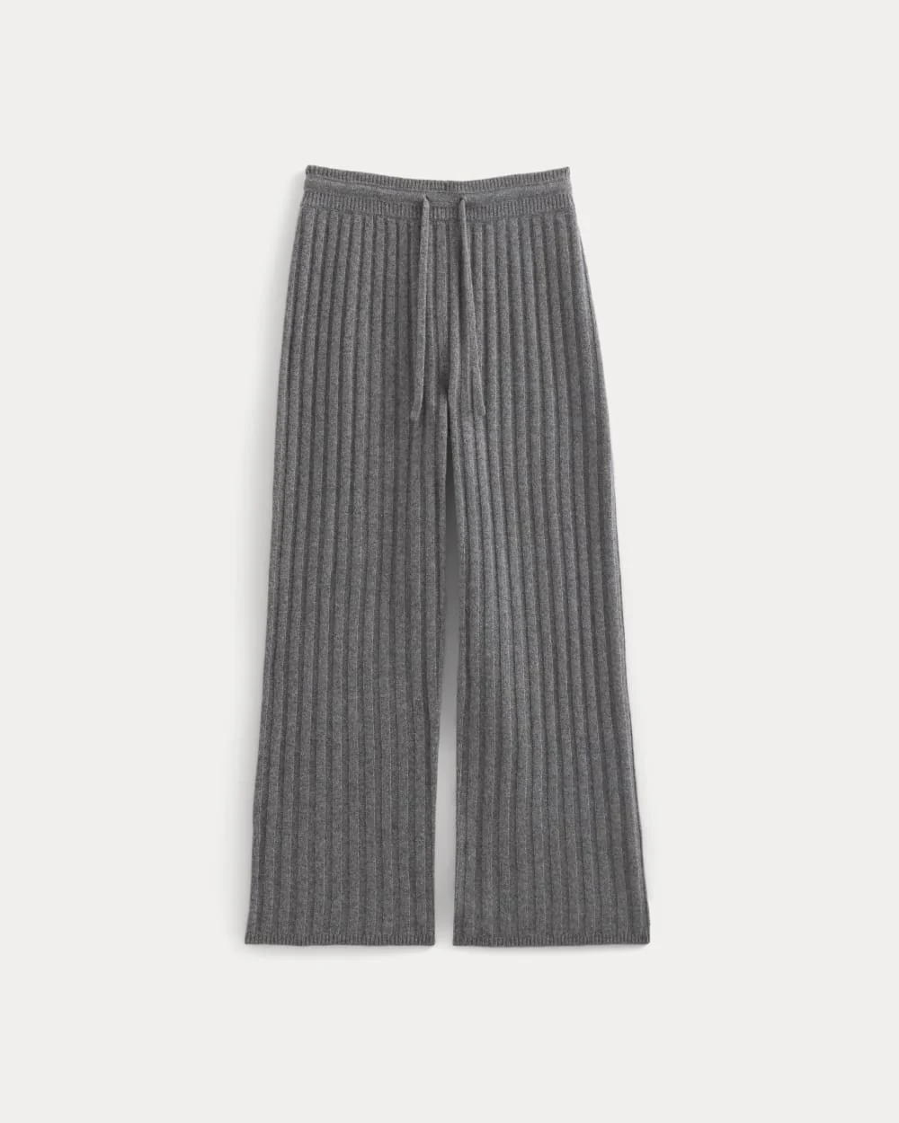 Straight-Leg Pant in Wool Cashmere | Heather Charcoal