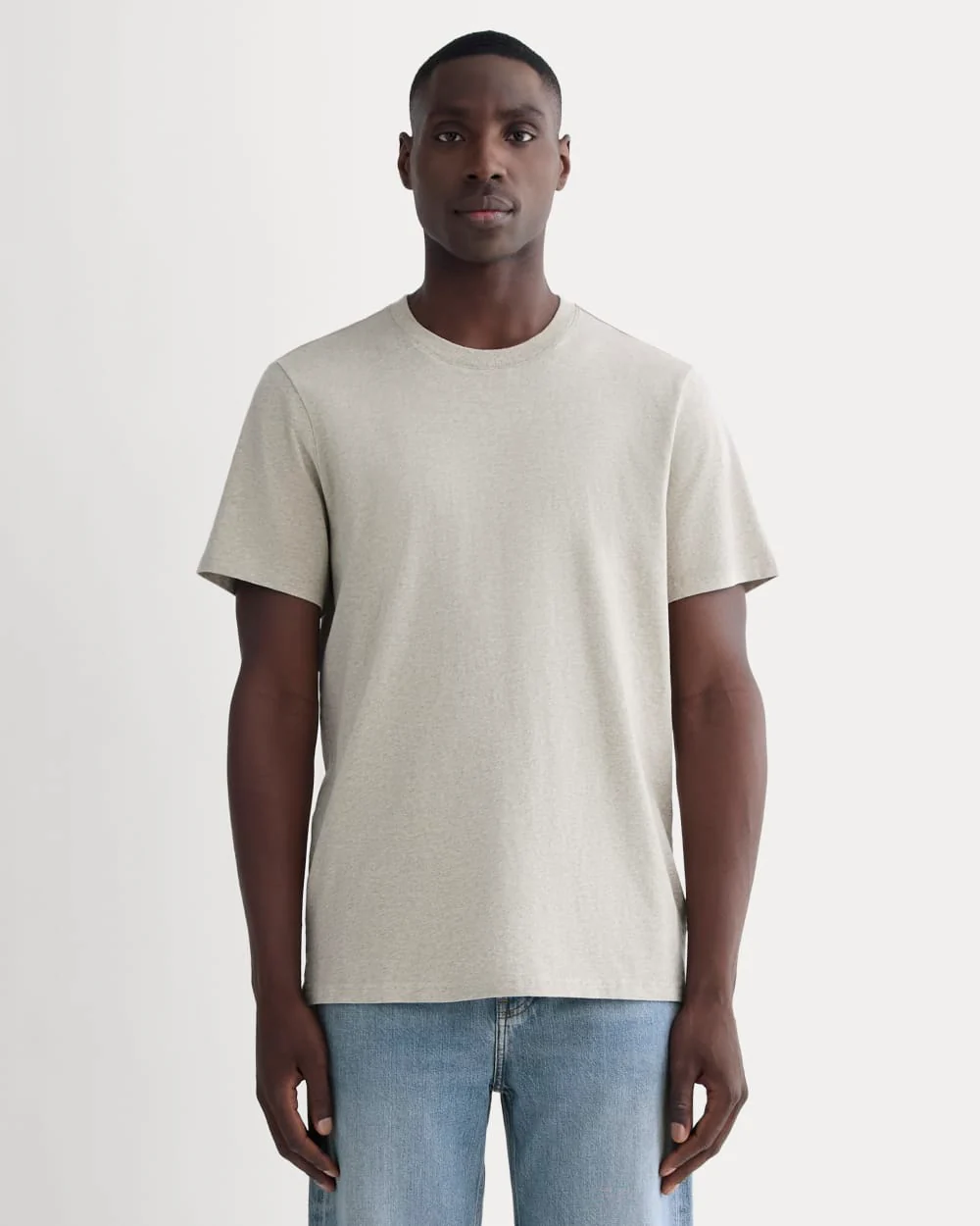 The Premium-Weight Crew | Uniform | Heather Oatmeal