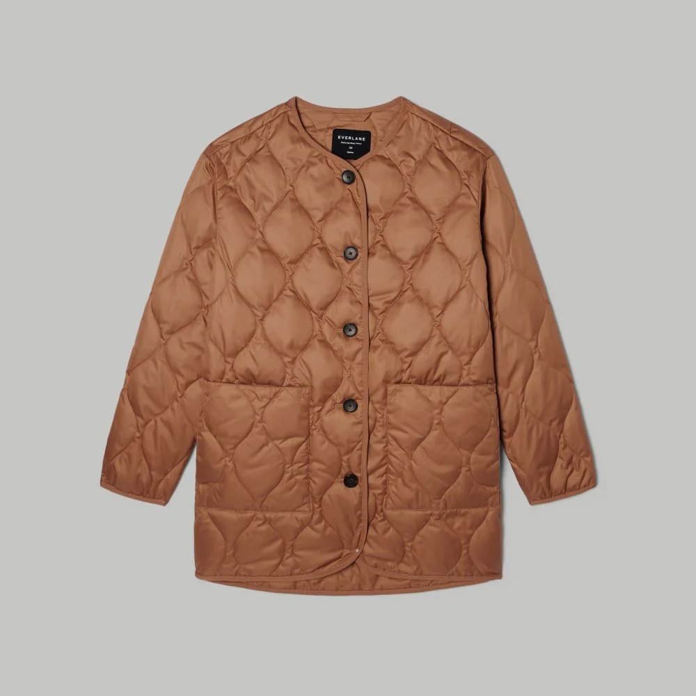 The Quilted Liner | Tawny Brown