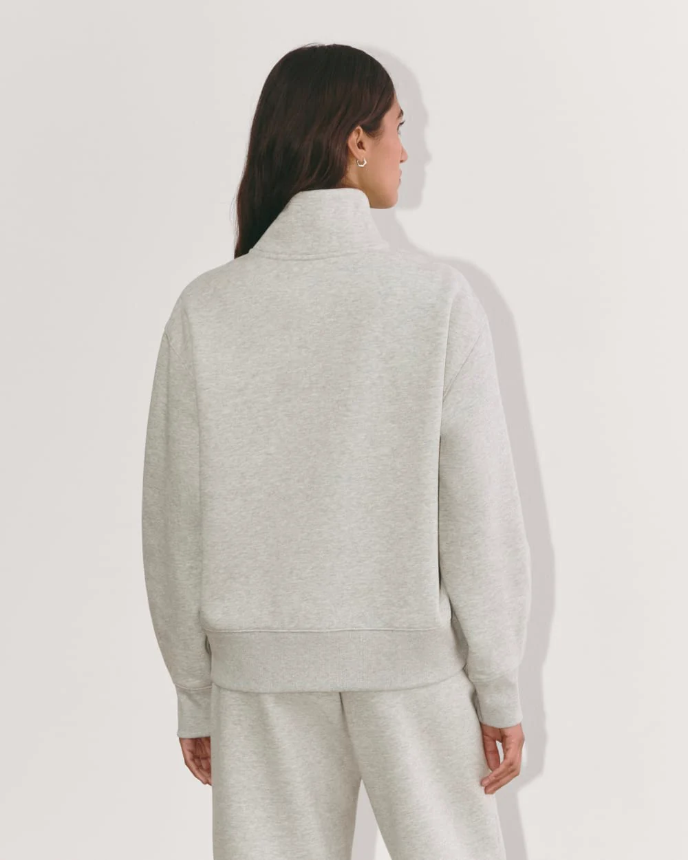 Luxe Fleece Half-Zip Sweatshirt | Heathered Grey