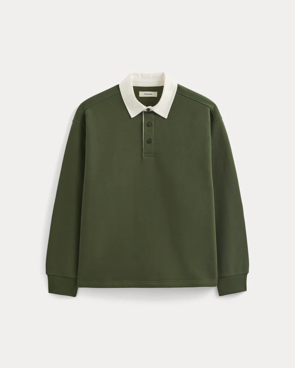 Luxe Fleece Rugby Polo | Dark Forest