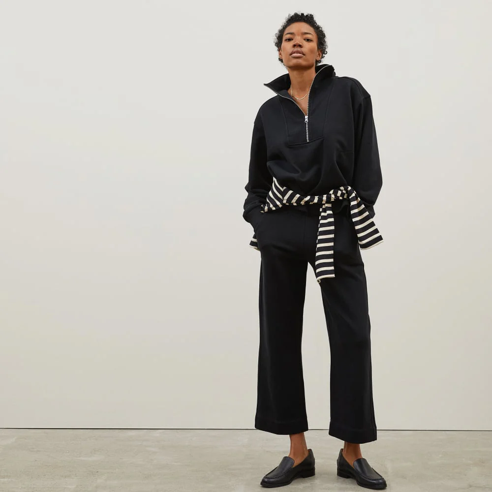 The Track Half-Zip | Black