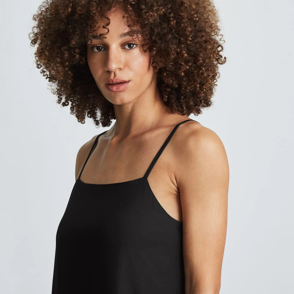 The Japanese GoWeave®  Slip Dress | Black