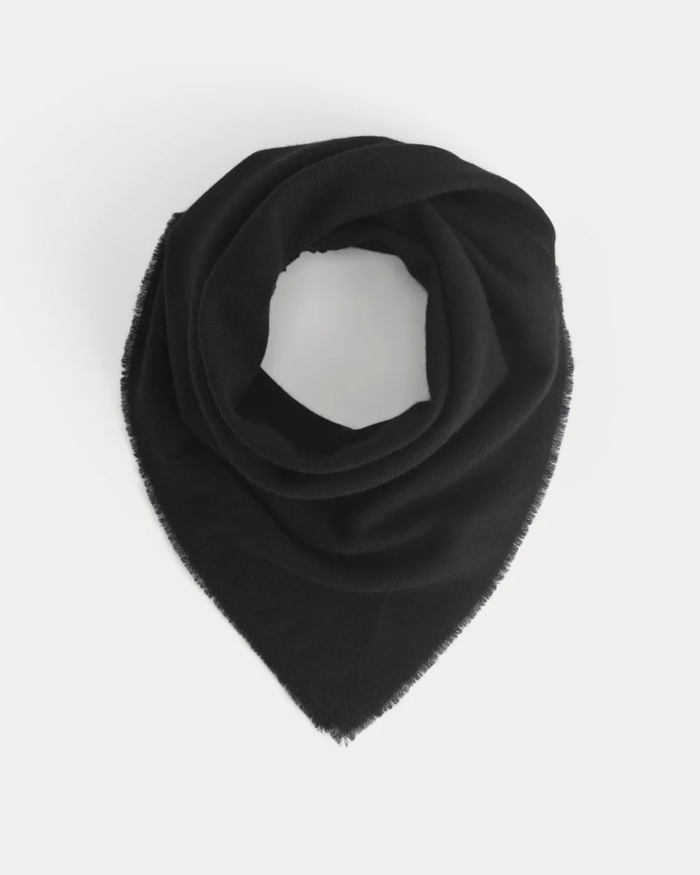 The Feather Cashmere Bandana | Black