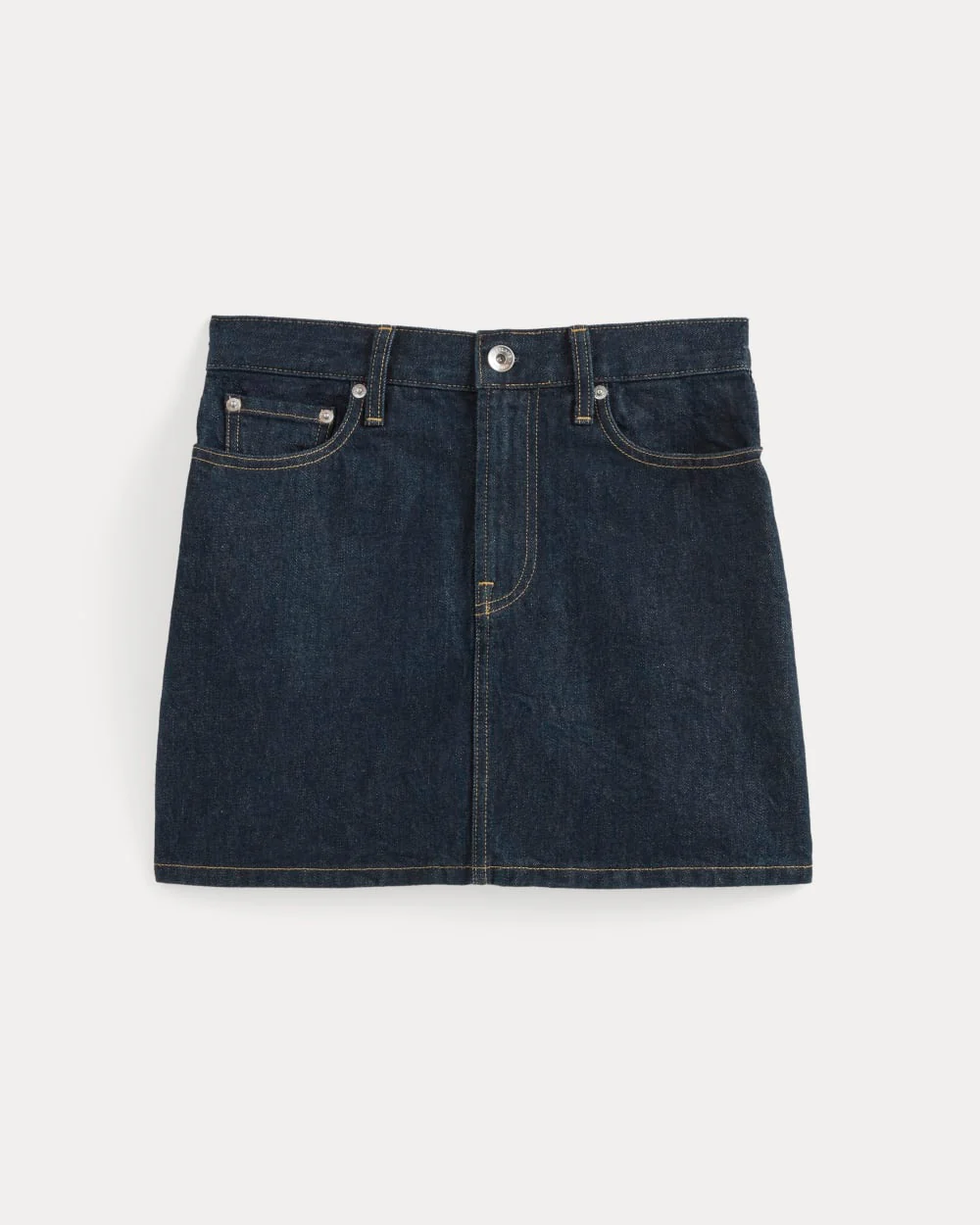 The Denim Mini Skirt | Dark Indigo