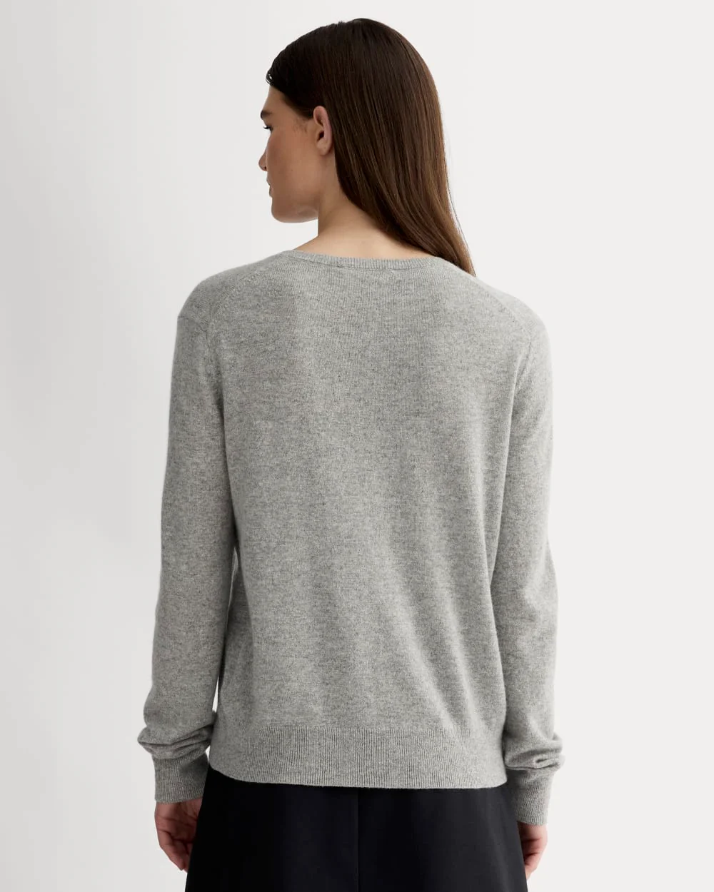 The Classic Cardigan in Cashmere | Light Heather Grey