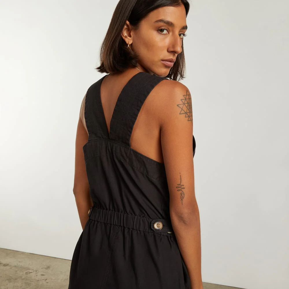 The Fatigue Apron Jumpsuit | Black