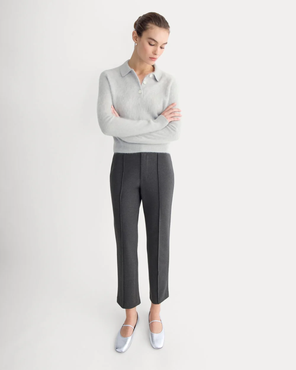 Slim Trouser in Dream | Heathered Soot