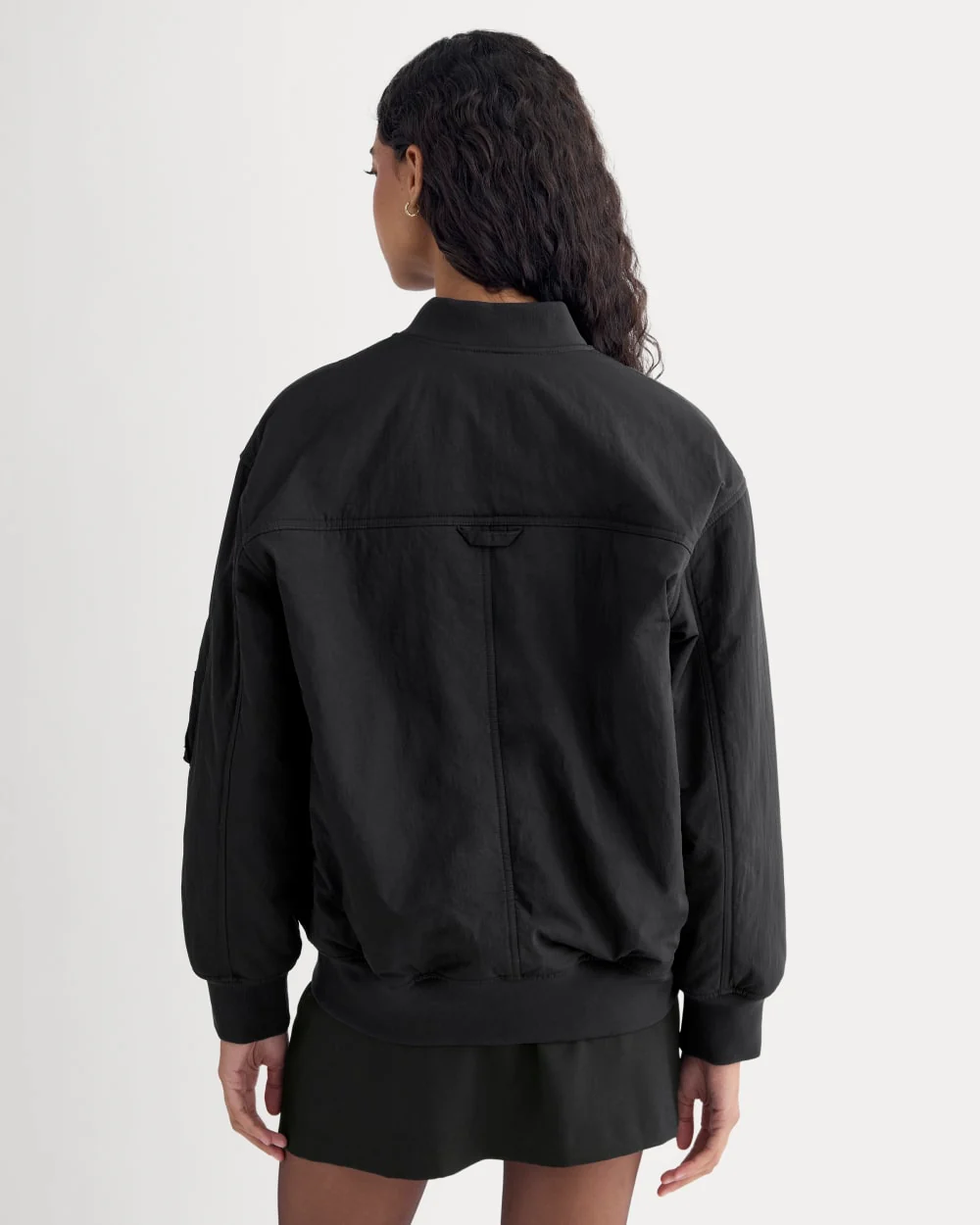 Renew Oversized Puffer Bomber | Black