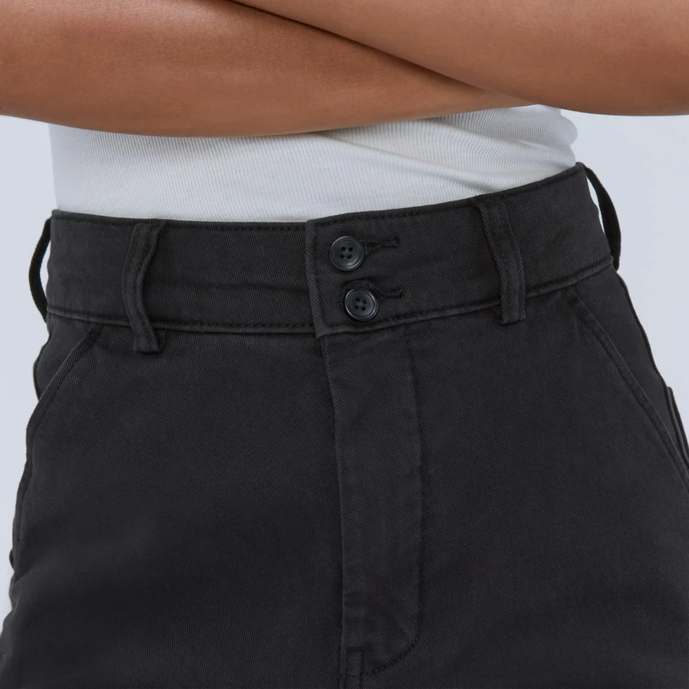 The Organic Wide-Leg Pant | Black