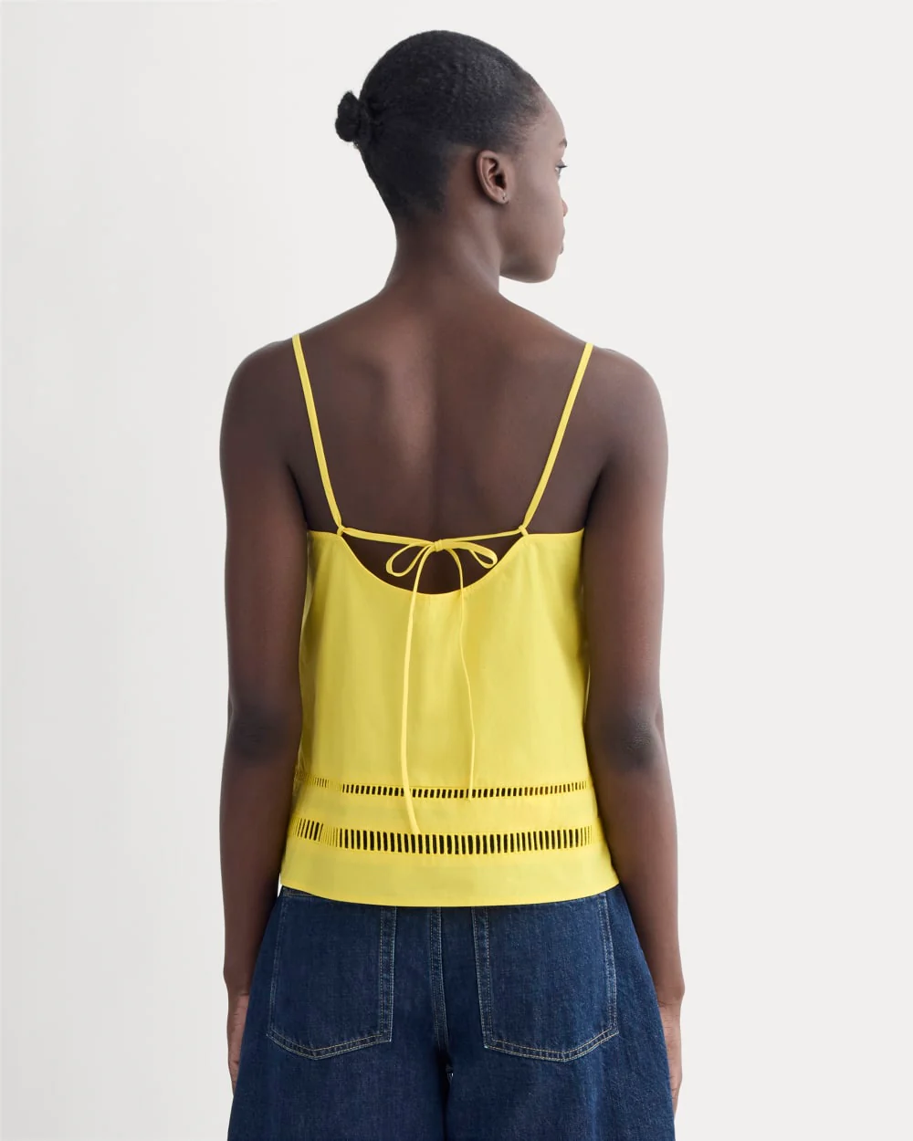 The Lace Trim Tank | High Visibility Yellow