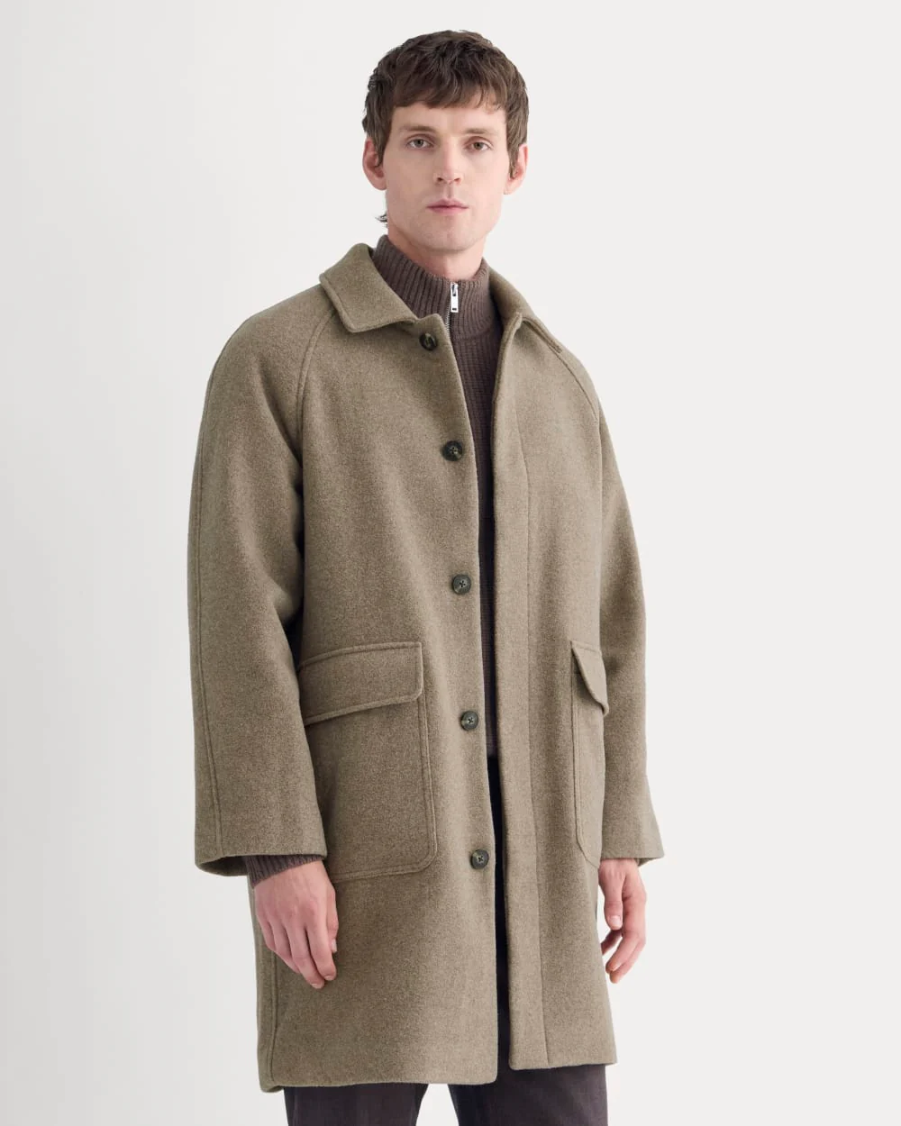 ReWool Car Coat | Heather Taupe