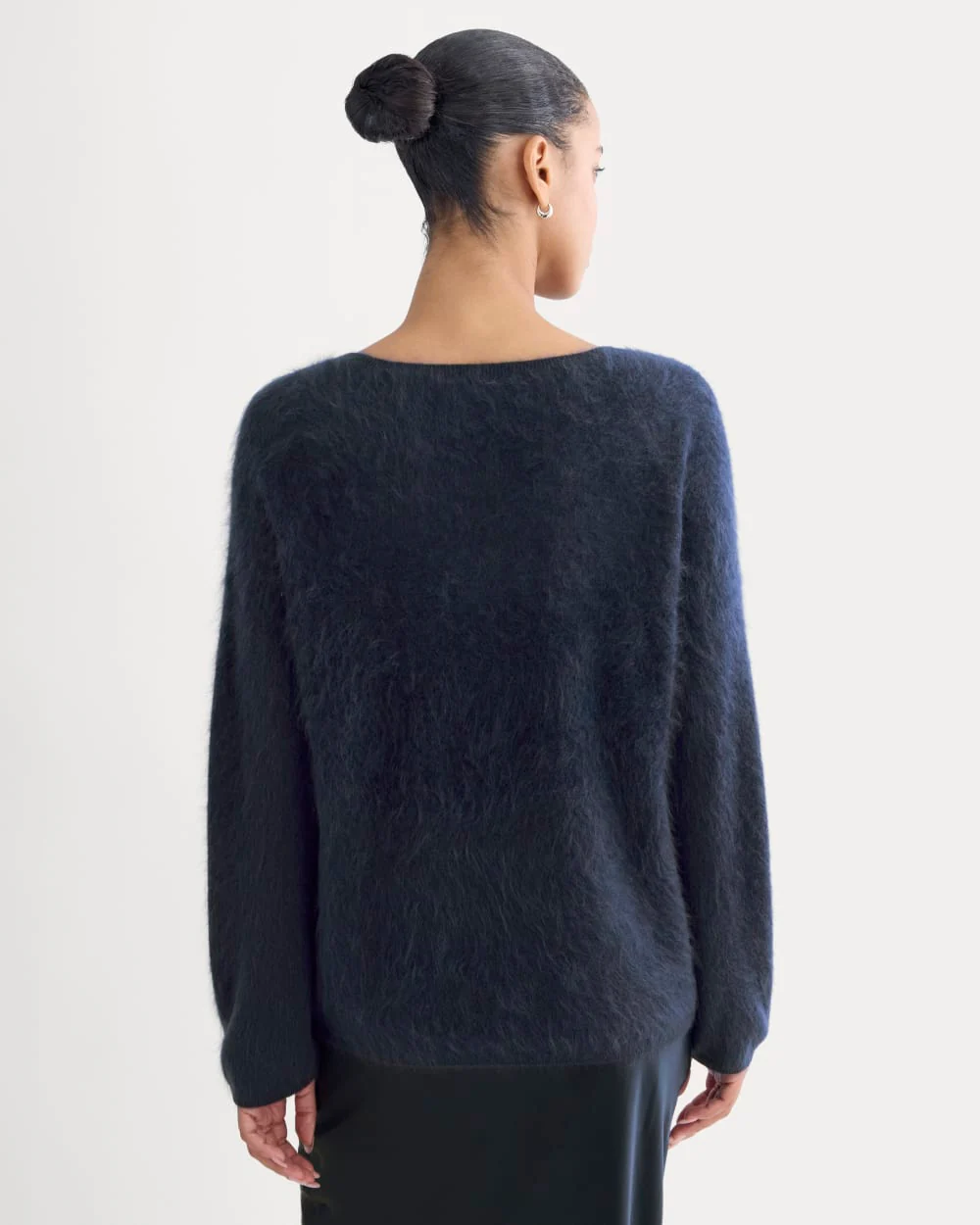Lush Cashmere Boatneck Sweater | Starry Navy
