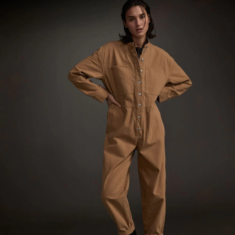 The Canvas Organic Cotton Coverall | Cappuccino