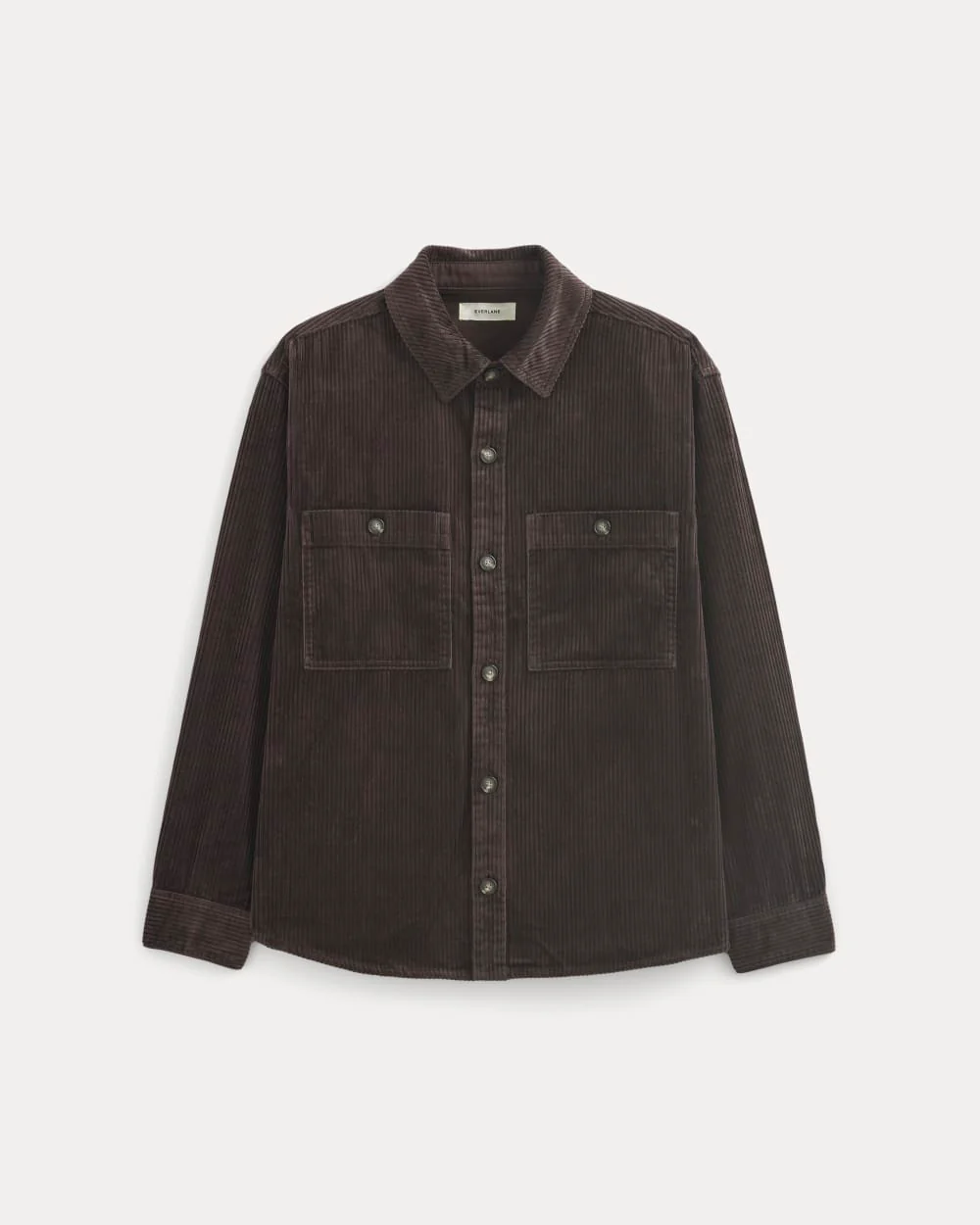 Wide Wale Corduroy Shirt | Dark Chocolate