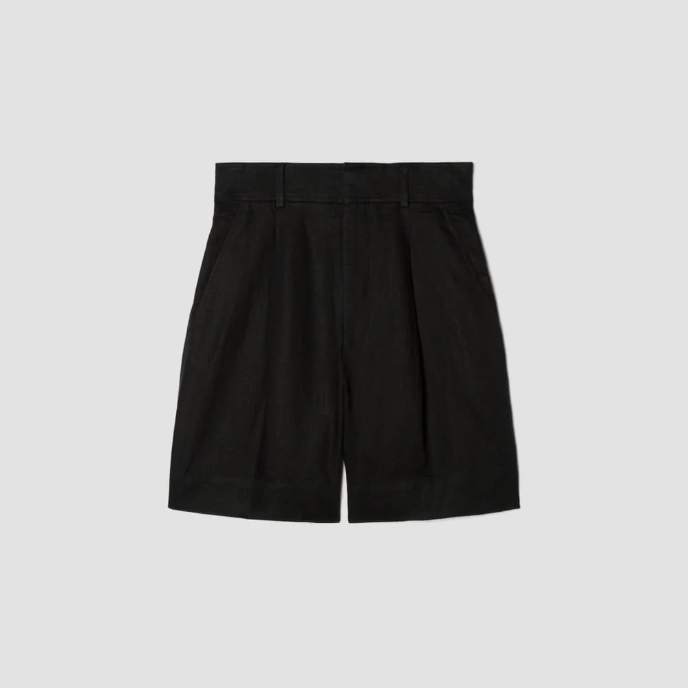 The Linen Way-High® Drape Short | Black