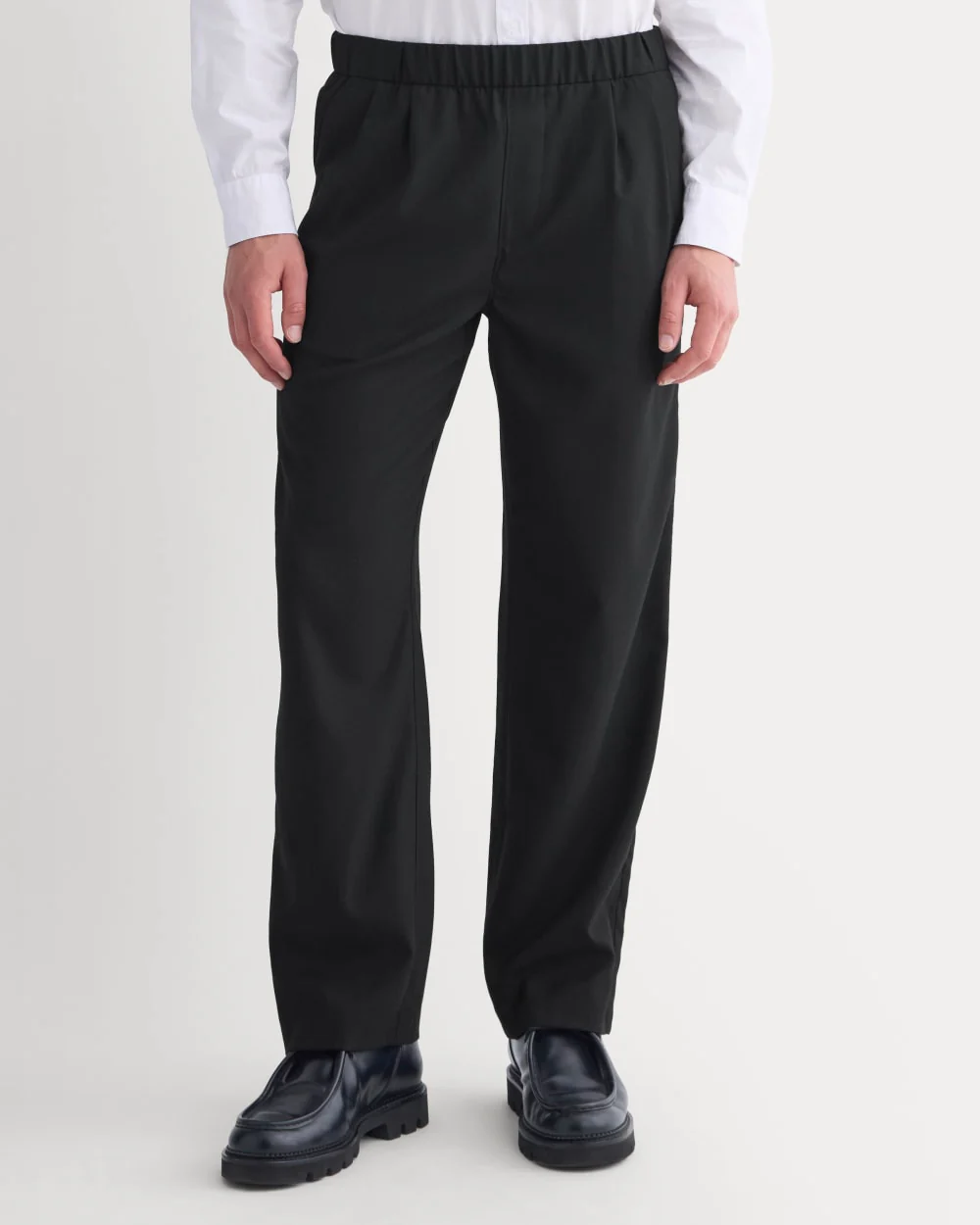 Pleated Trouser in Tailor Twill |  Black