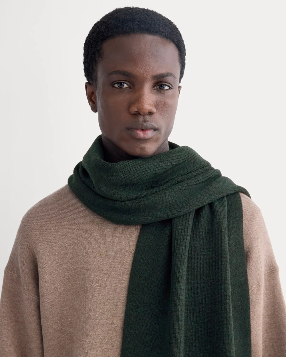 The Cabin Scarf | Heathered Dark Sea