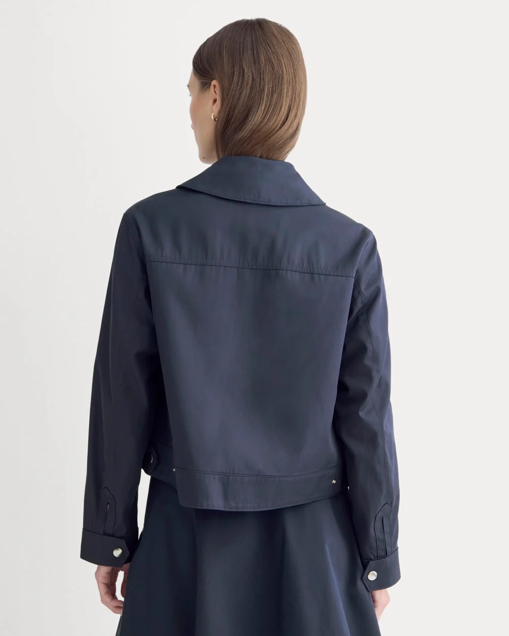 The Cropped Utility Jacket | Navy