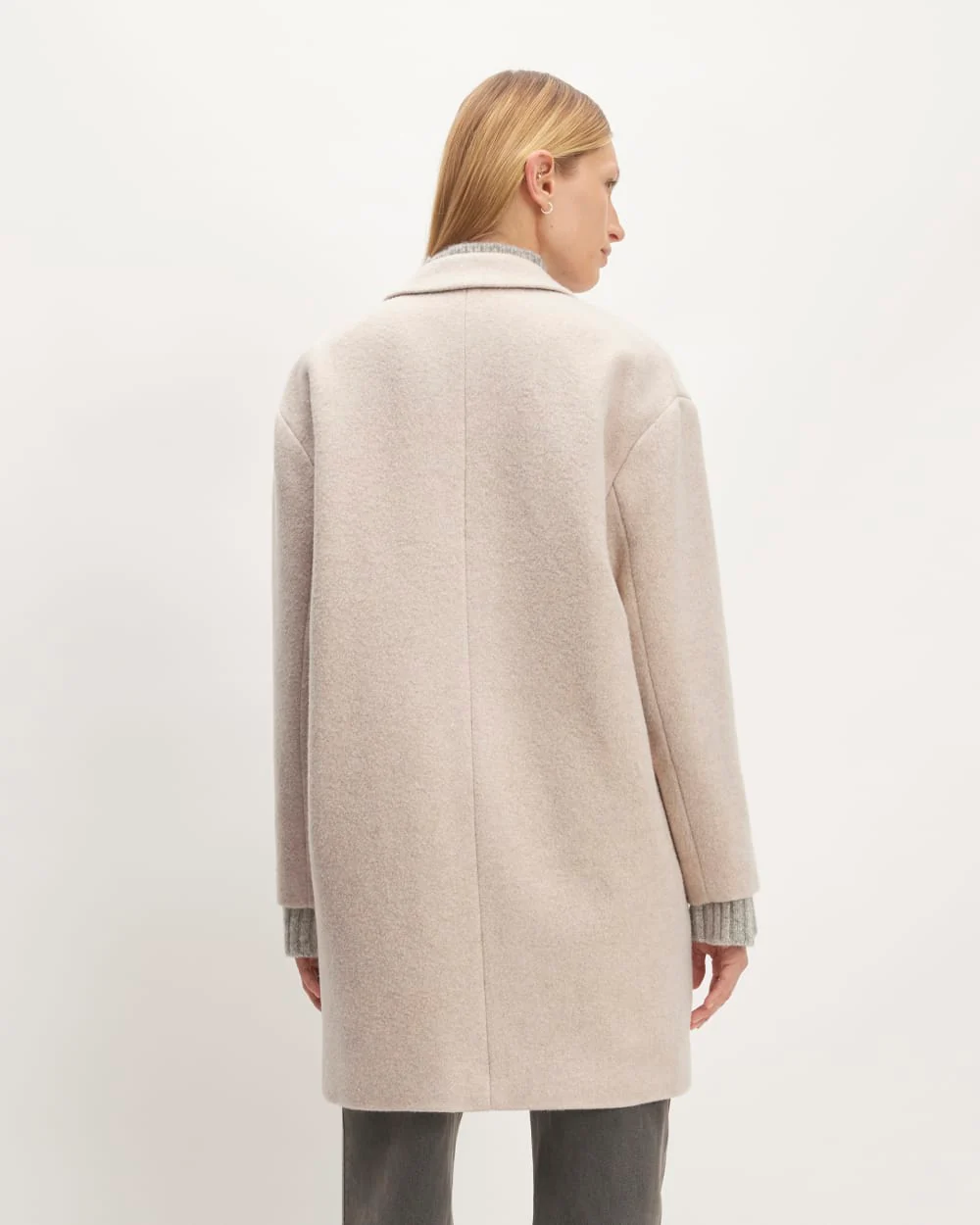The Italian ReWool® Cocoon Coat | Oat