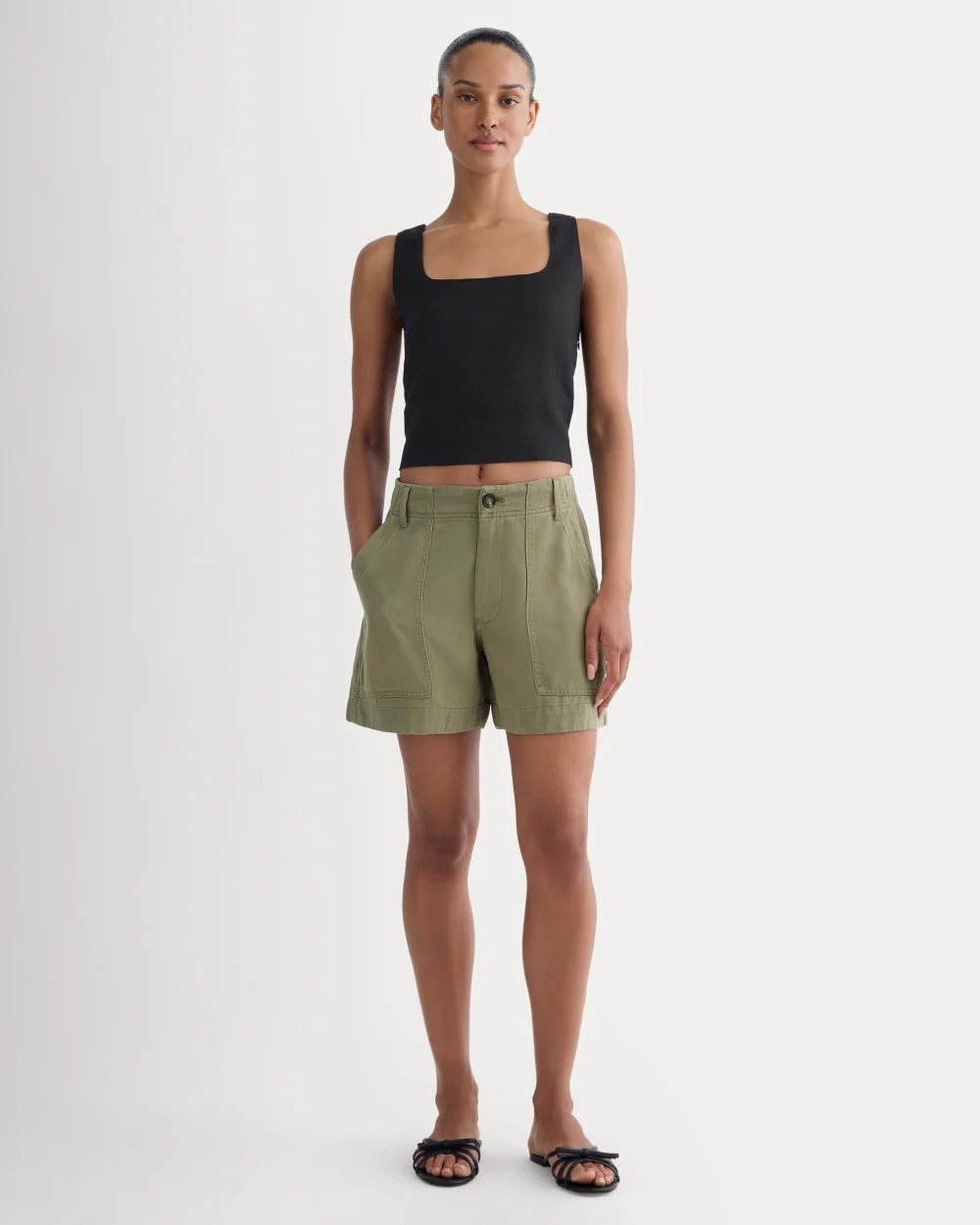 The Utility Short in Buttersoft | Lichen Green