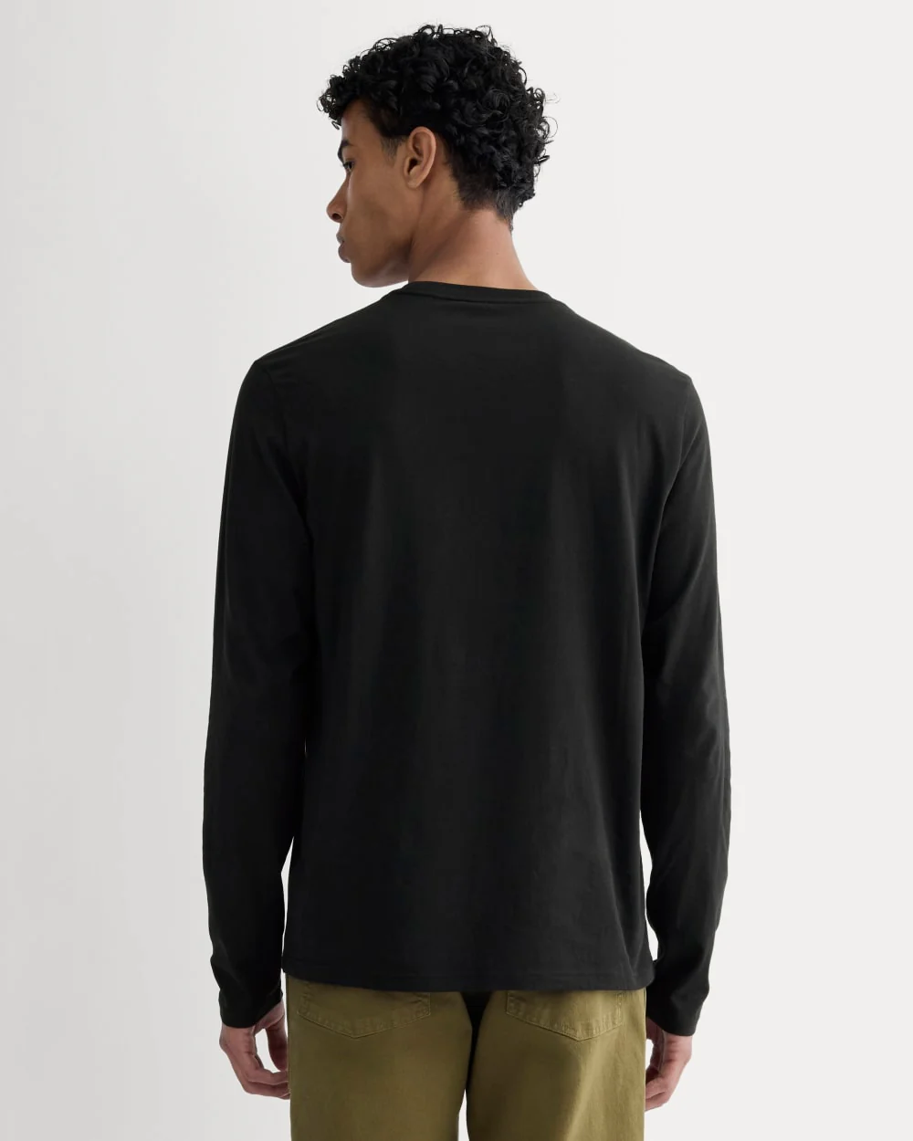 The Essential Organic Long-Sleeve Tee | Black