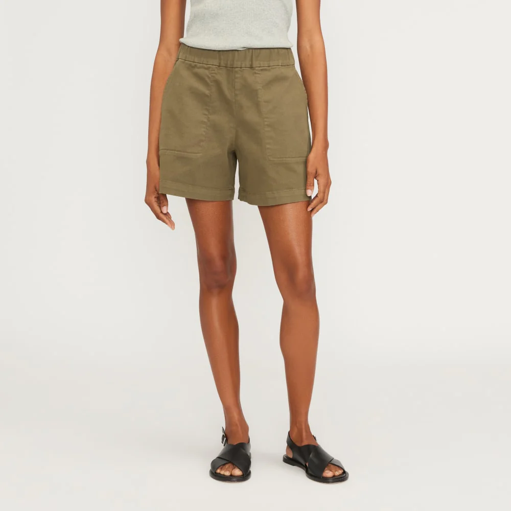 The Organic Pull-On Short | Beech