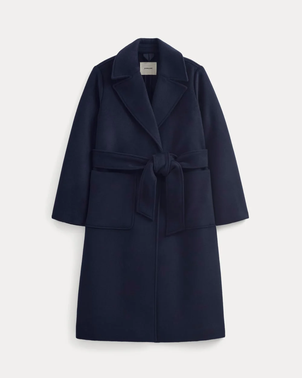 ReWool Belted Blanket Coat | Deep Navy