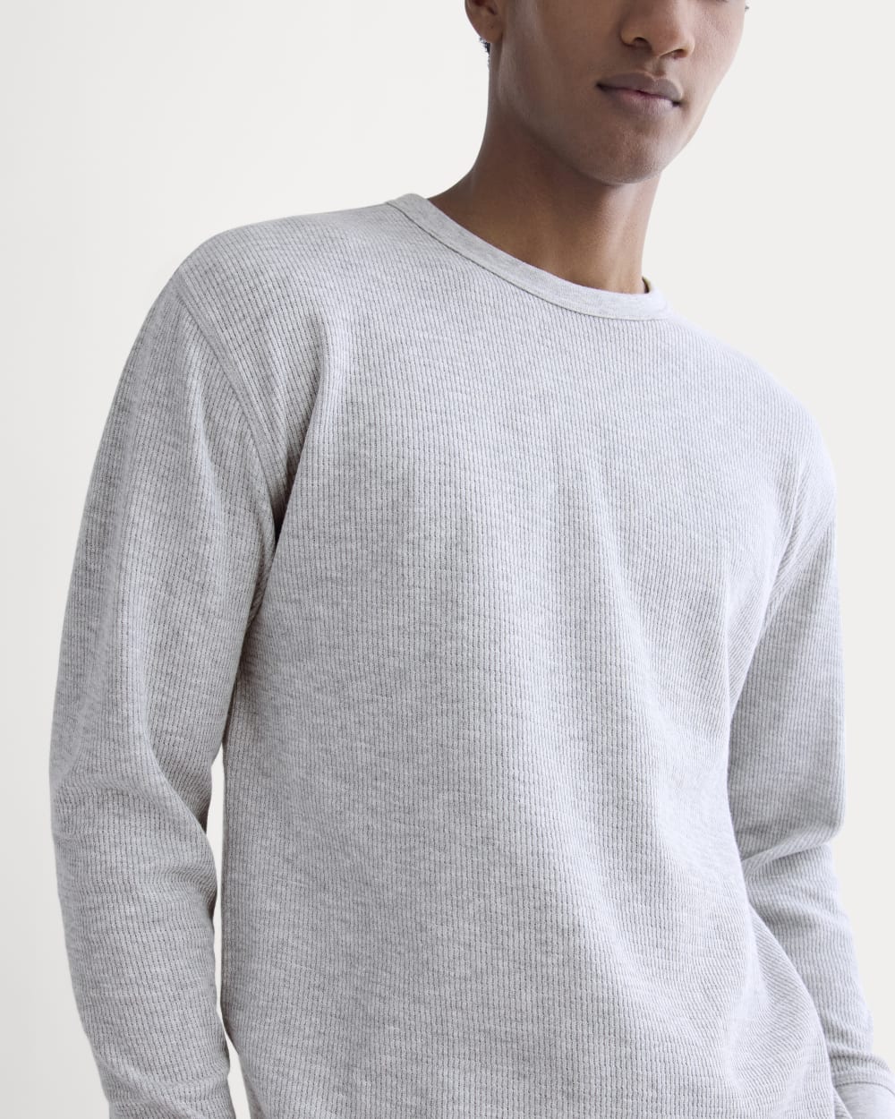 Thermal Crew in Cozy Waffle | Soft Heather Grey