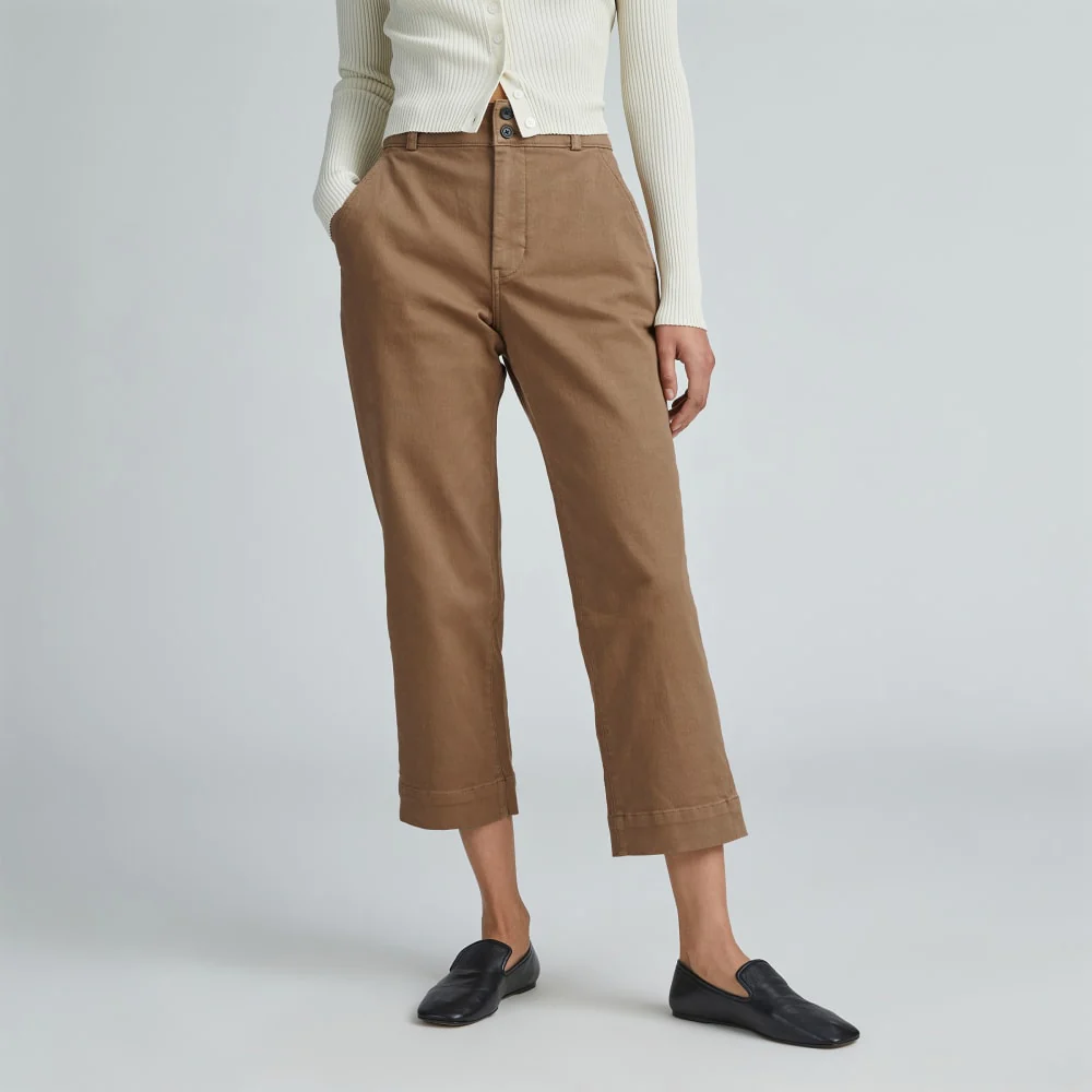 The Organic Straight-Leg Pant | Toasted Coconut